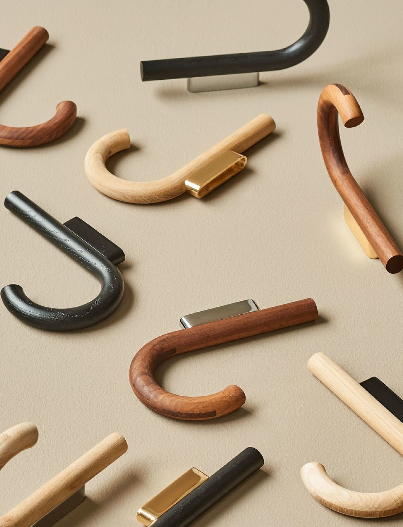Gejst Hook Hanger, H:19 cm, Hooks & Knobs, Braun - Hooks, Homeware
