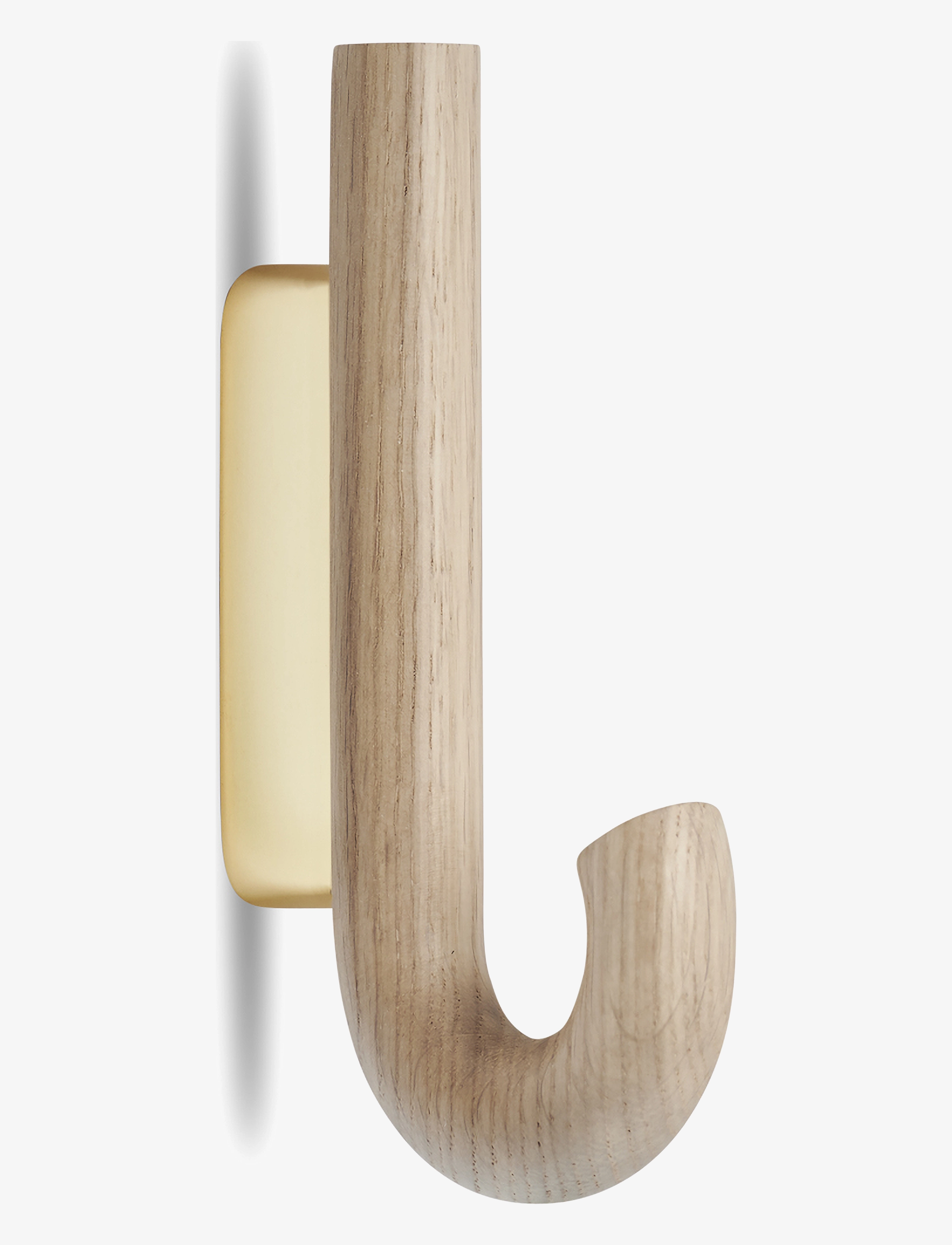 Gejst - Hook hanger mini oak/brass - haken - oak brass - 2