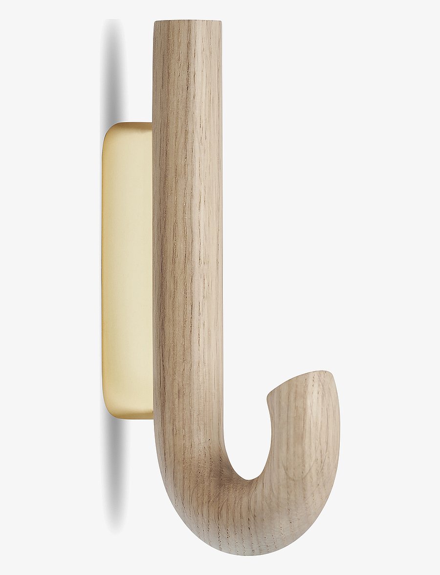 Gejst - Hook hanger mini oak/brass - haken - oak brass - 2