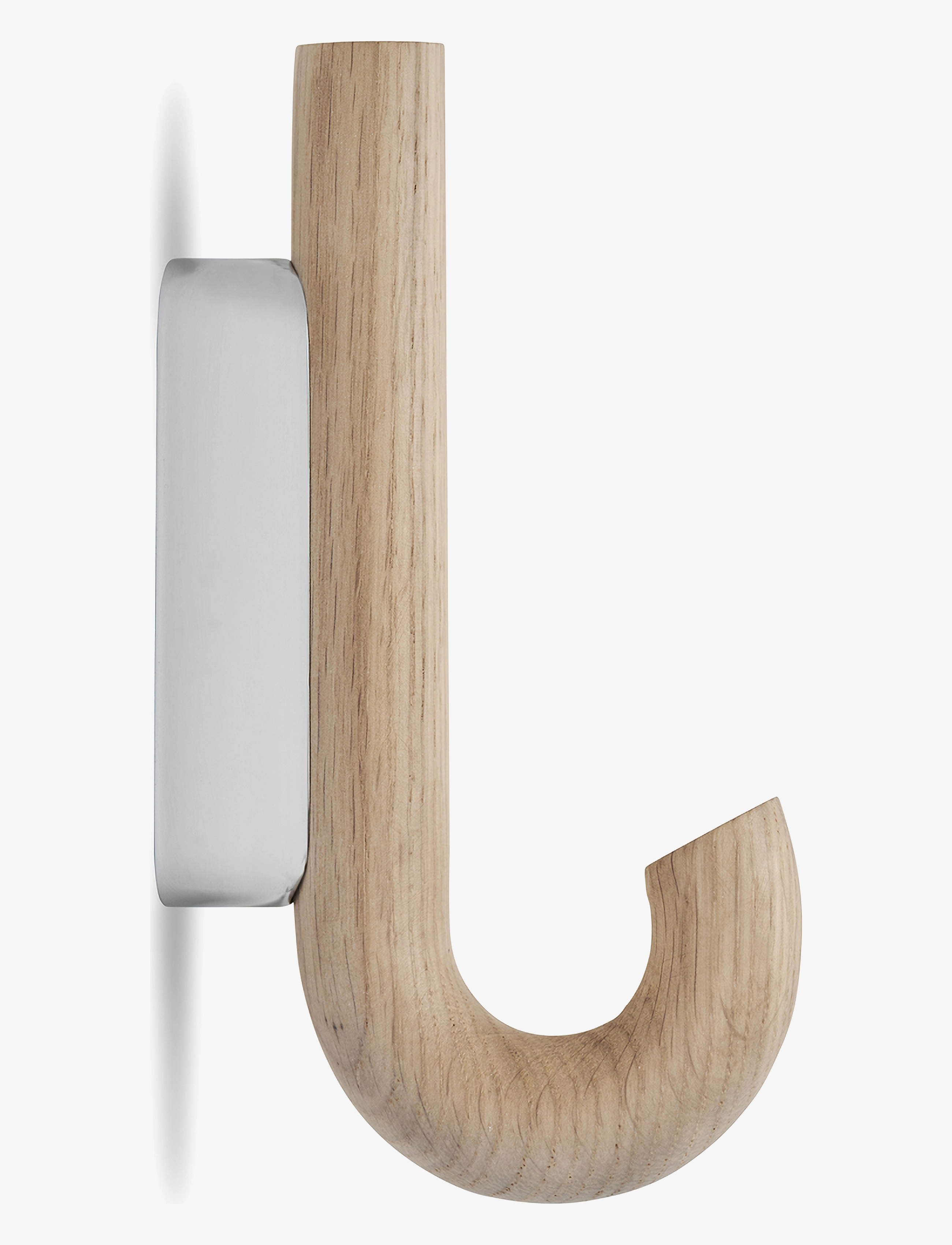 Gejst Hook Hanger Mini Oak/Chrome, Krog, Brun, Str: H:13.3CM