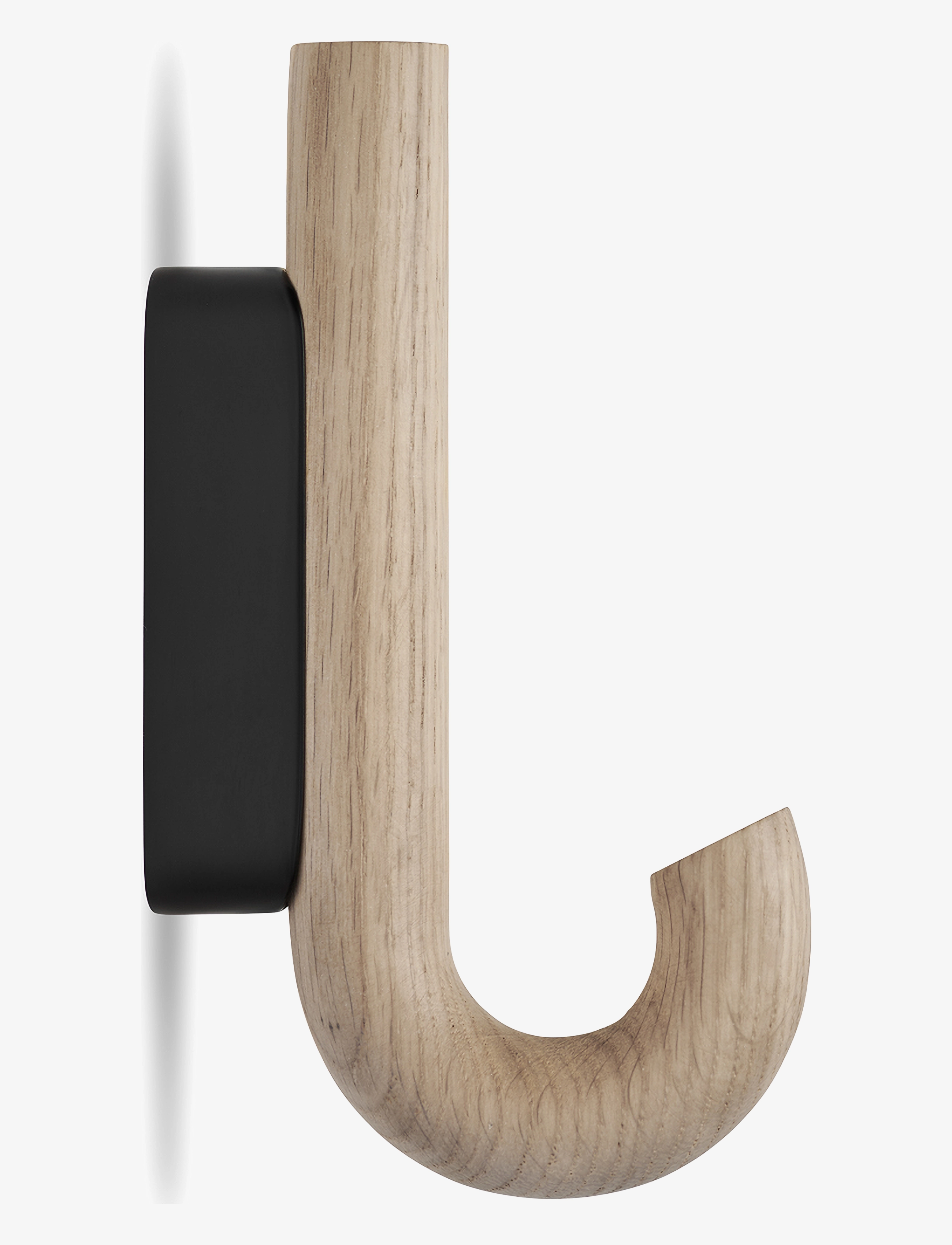 Gejst Hook Hanger Mini Oak/Black, Krog, Brun, Str: H:13.3CM