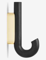 Hook hanger mini black oak/brass - BLACK OAK BRASS