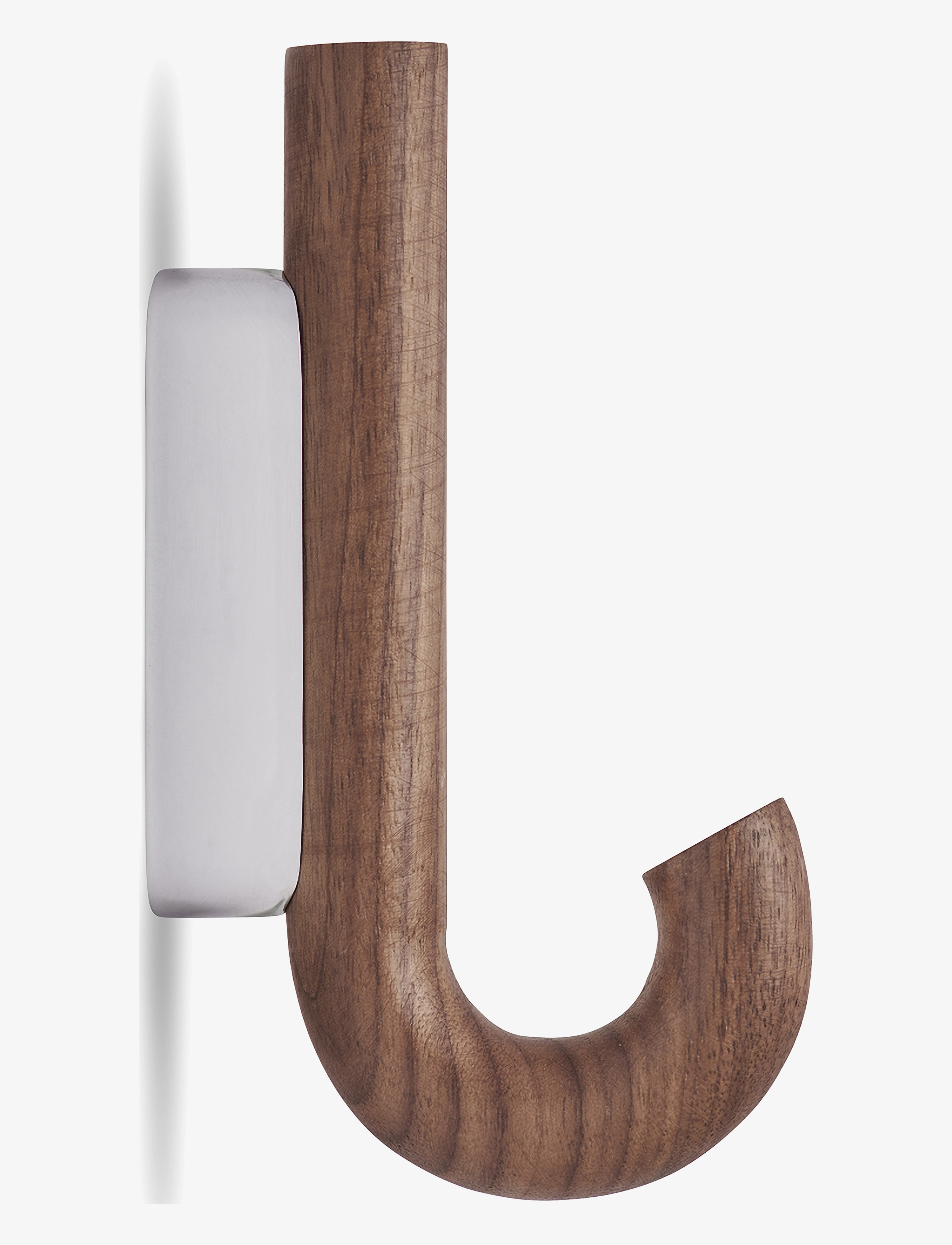Gejst Hook hanger mini walnut/chrome - Einrichtung - WALNUT CHROME / brown