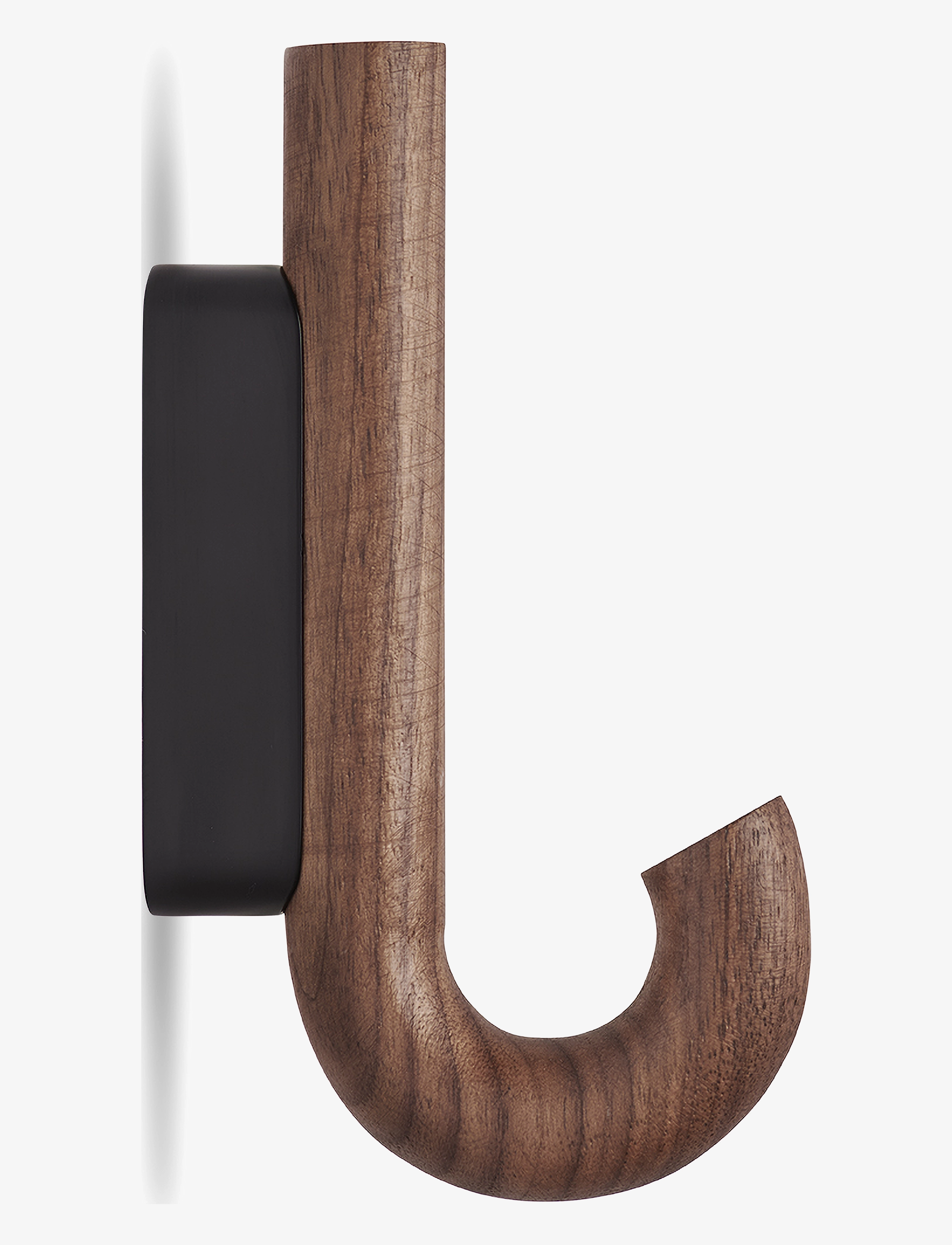 Gejst Hook Hanger Mini Walnut/Black, Krog, Brun, Str: H:13.3CM