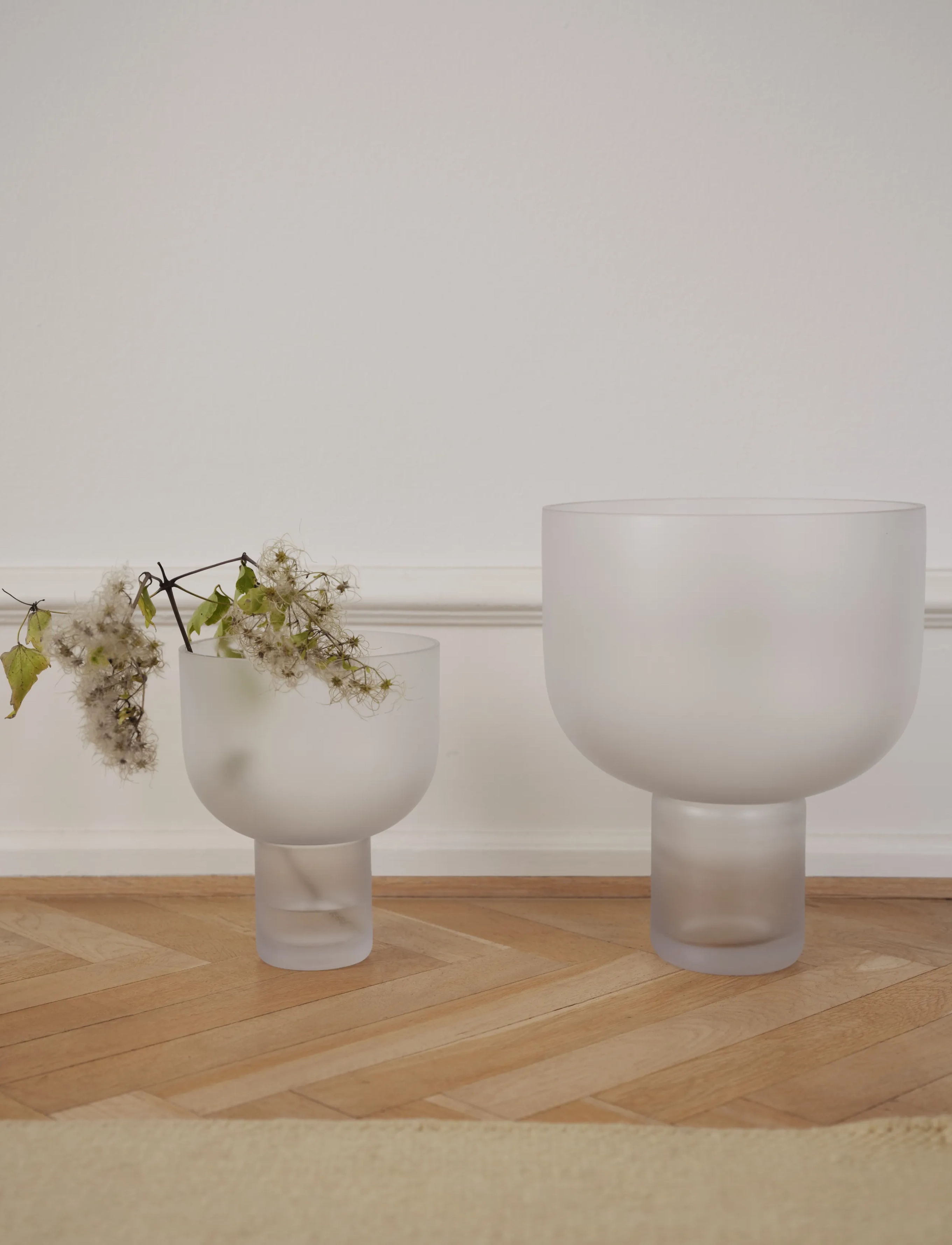 Gejst Nebl Vase, Ø 20 cm, Nude, Vaser > Store Vaser, Unisex