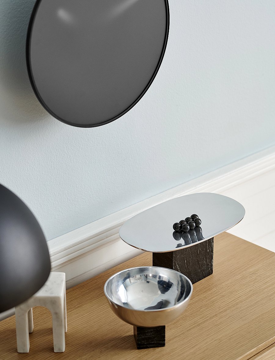 Gejst - SAPOTO Tray - dekoschalen - silver / black - 3
