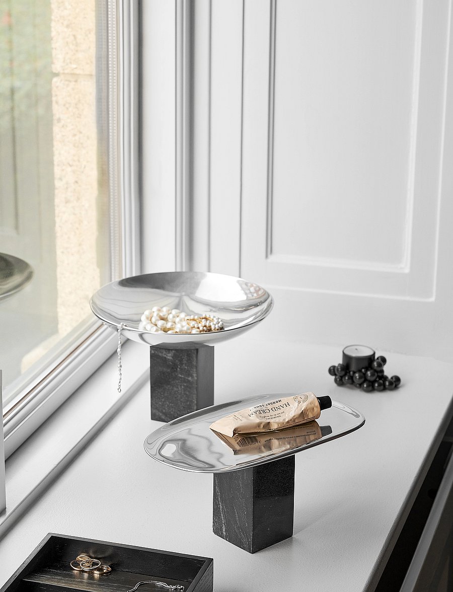 Gejst - SAPOTO Tray - dekoschalen - silver / black - 4