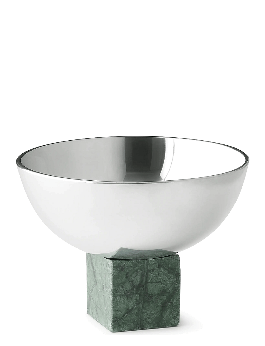 Gejst - Sapoto Bowl Small Green - dekoratiivsed vaagnad - silver / green - 1
