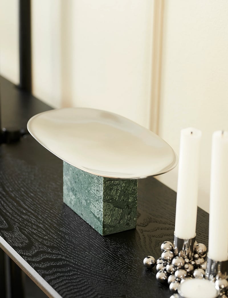 Gejst - Sapoto Tray Green - dekoschalen - silver / green - 0