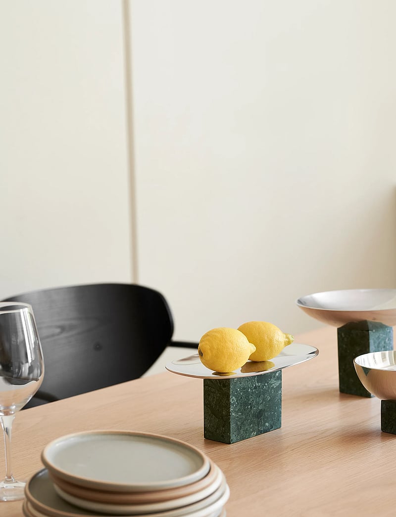 Gejst - Sapoto Tray Green - dekoschalen - silver / green - 2