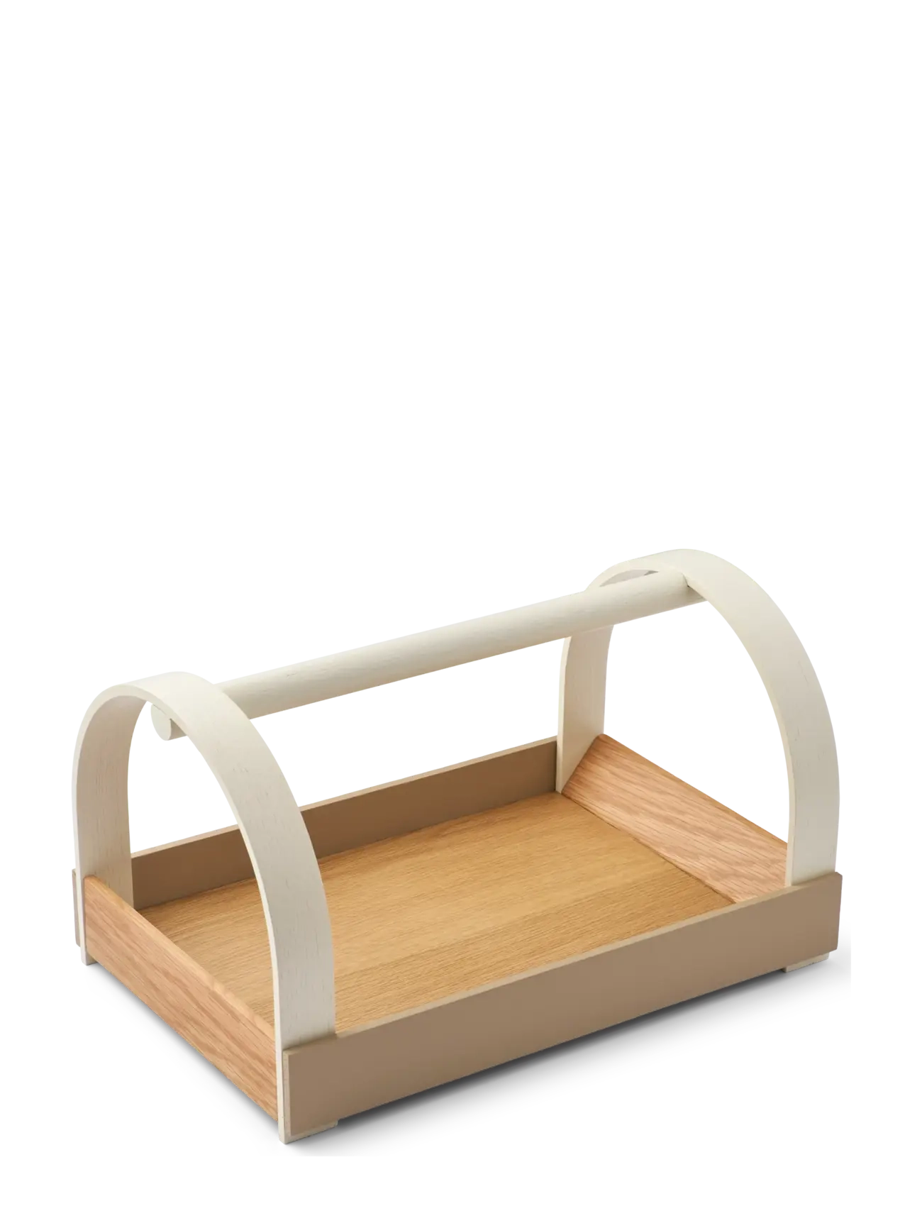 Gejst Kydo Tray Oak Beige White, Bakke, Creme, Str: 23.5CM X 40.5CM X 27CM