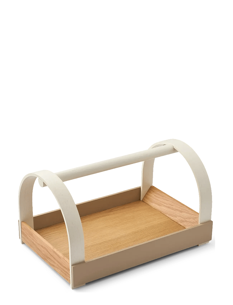 Gejst - KYDO tray Oak Beige White - tabletts - oak beige white - 1