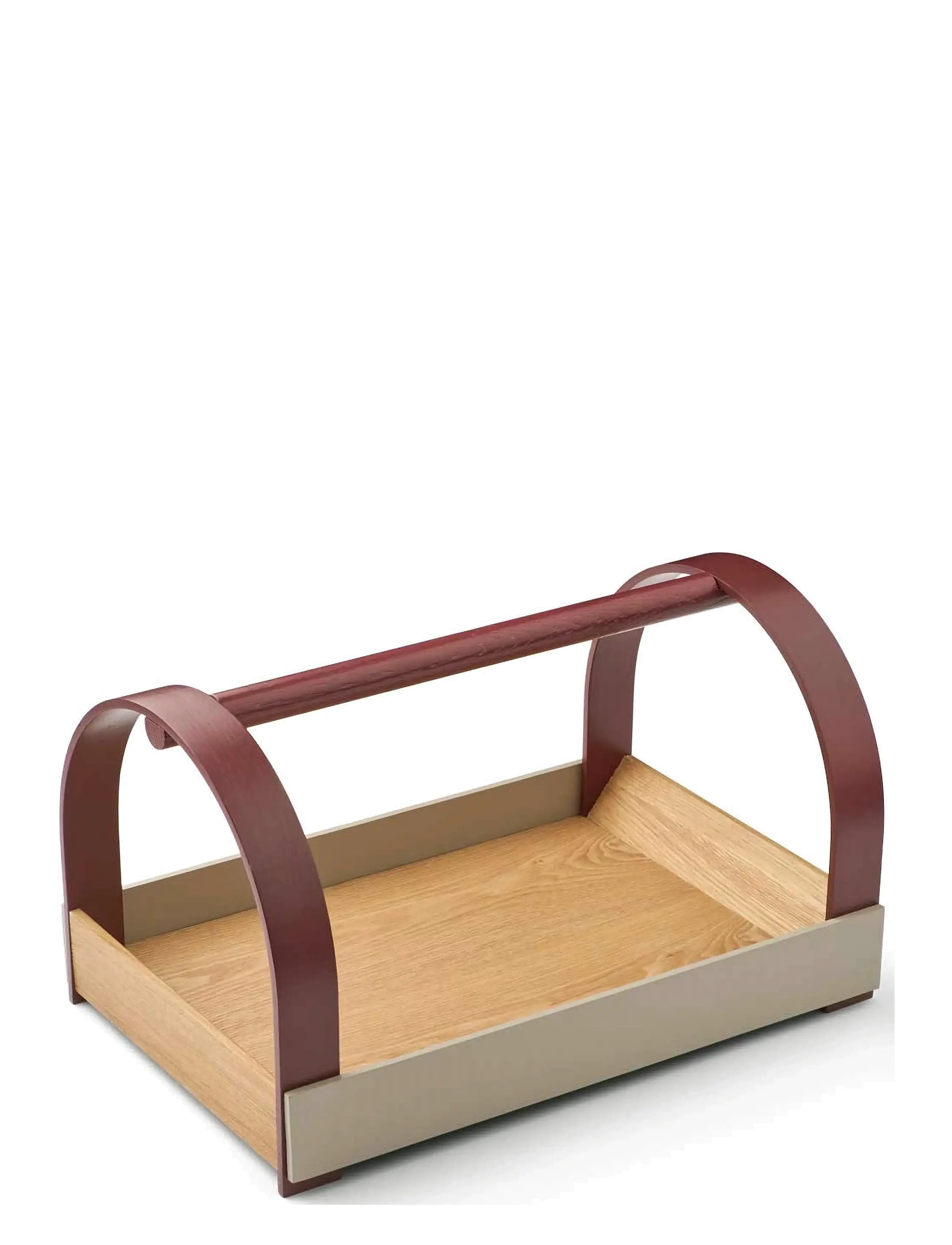 Gejst Kydo Tray Oak Grey Burgundy, Bakke, Str: 23.5CM X 40.5CM X 27CM