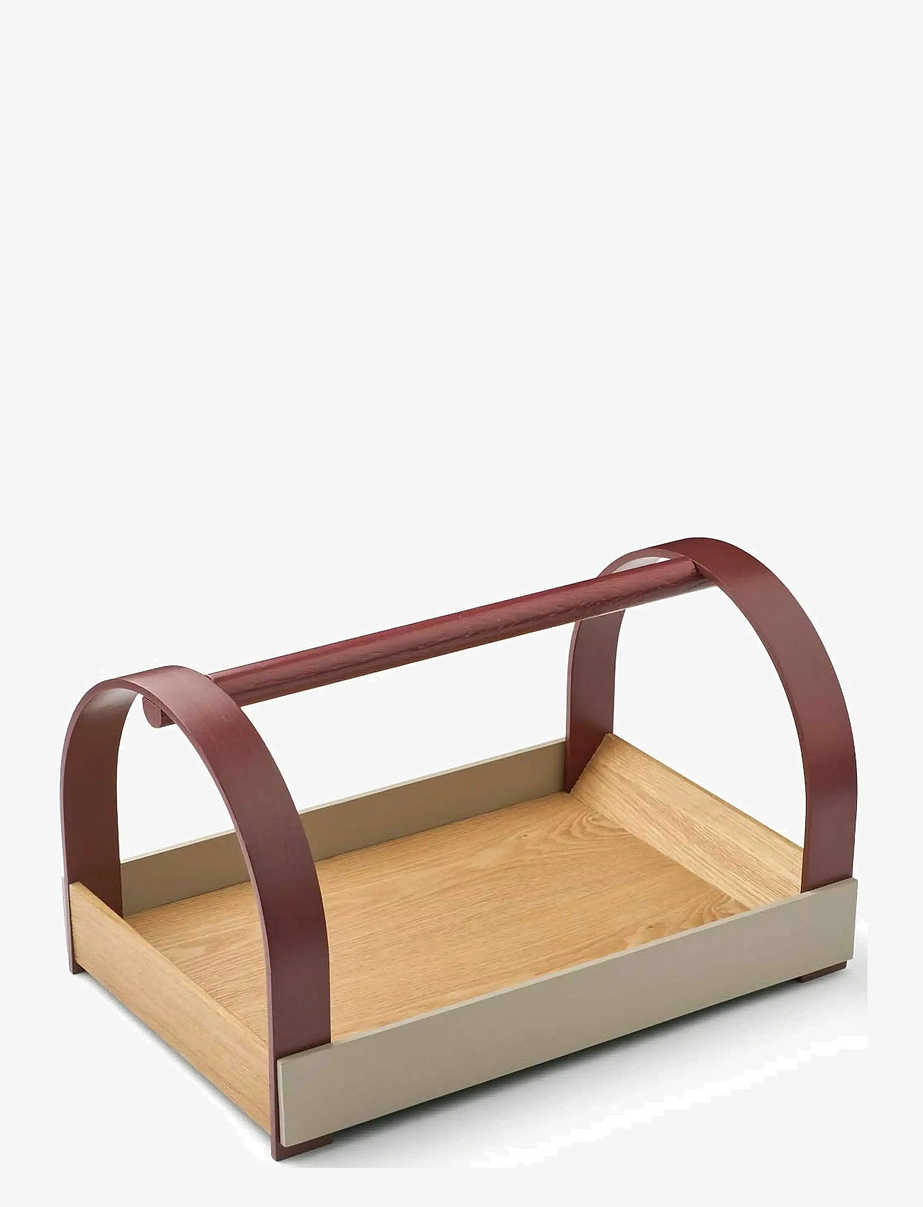 Gejst - KYDO tray Oak Grey Burgundy - dienbladen - oak grey burgundy - 1