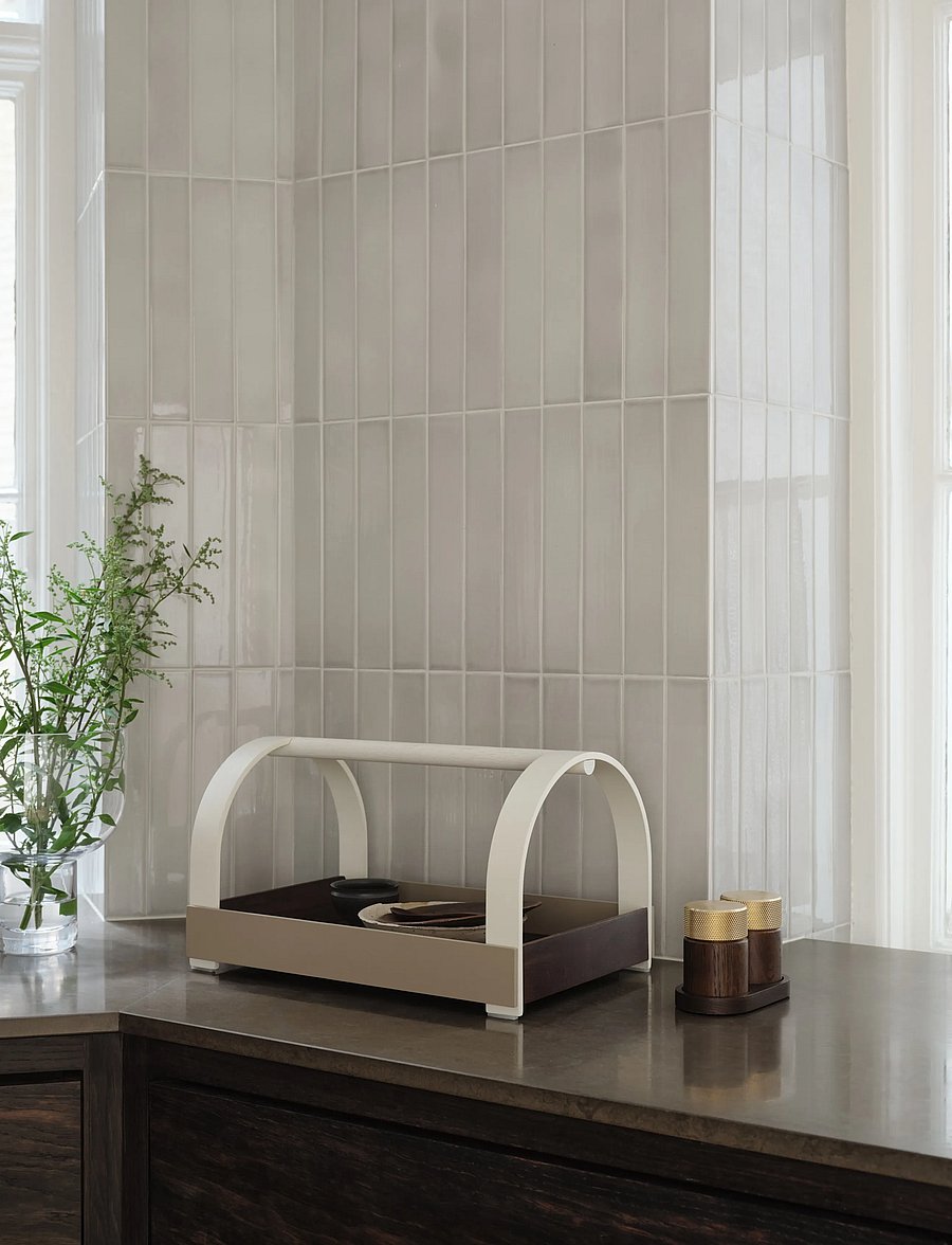 Gejst - KYDO tray Dark Oak Beige White - tabletts - dark oak beige white - 3