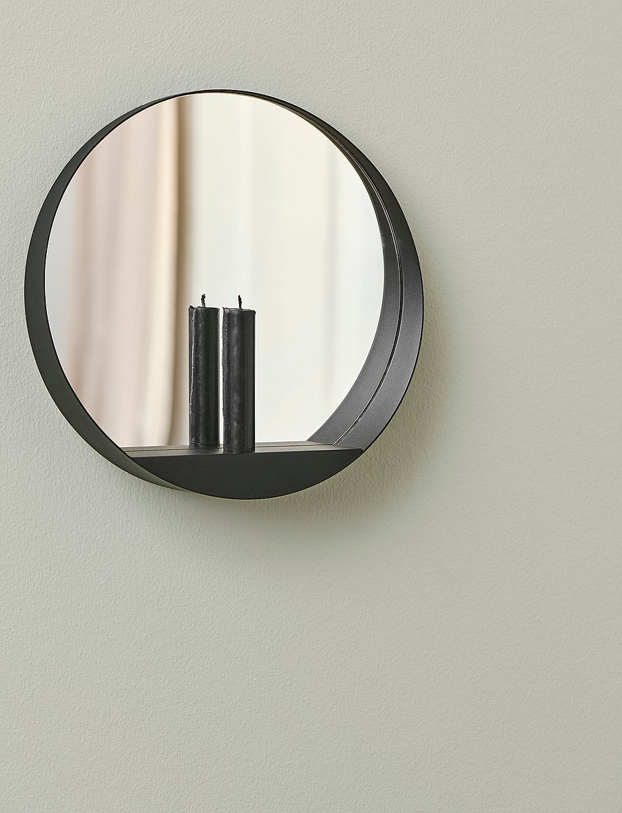 Gejst - Glim candle mirror - nach preis einkaufen - black - 0