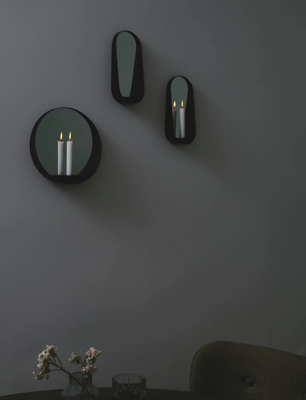 Gejst - Glim candle mirror - osta hinna alusel - black - 3