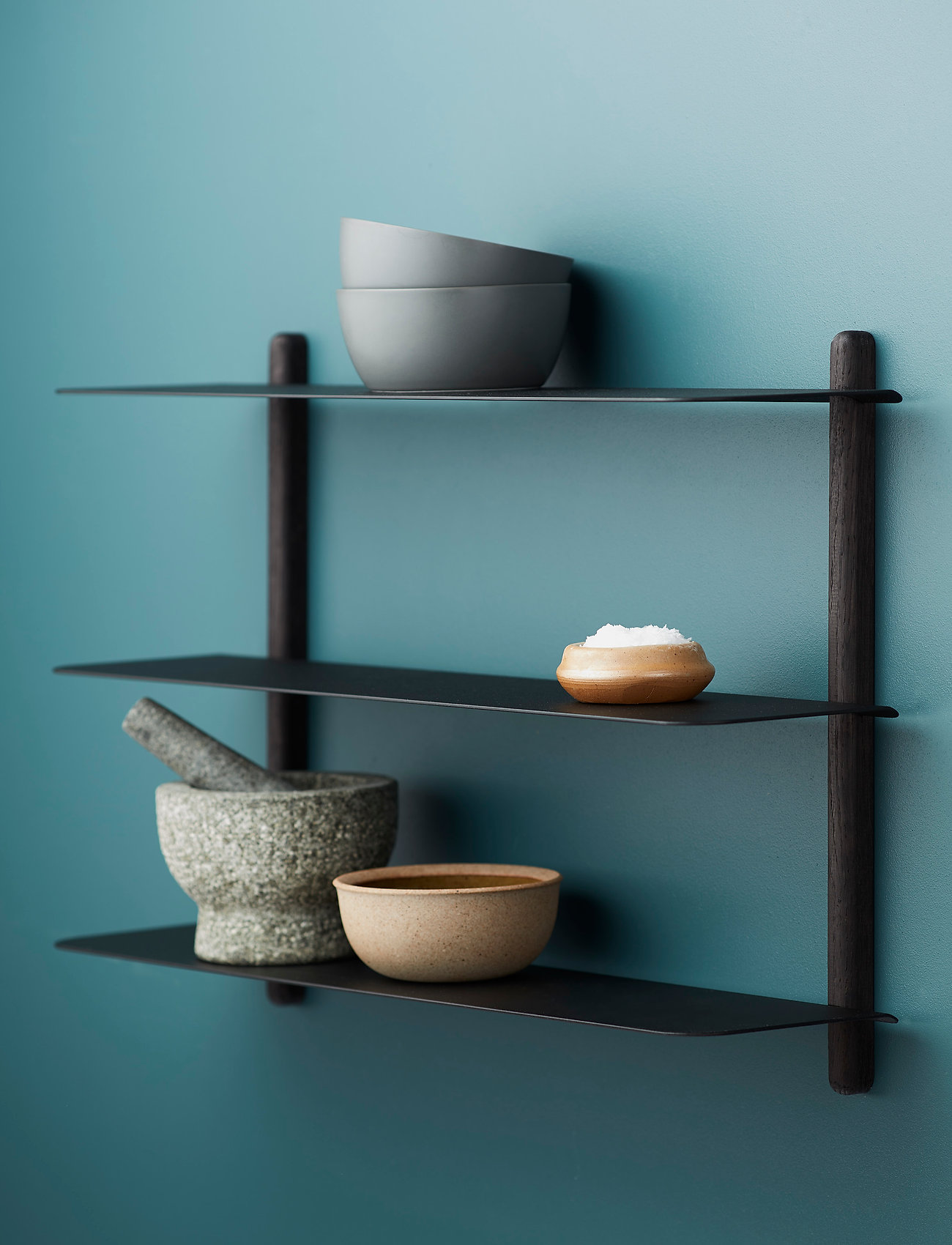 Gejst Nivo Shelf A Black Ash/ Black, One Size, Black, Møbler > Hylder, Unisex