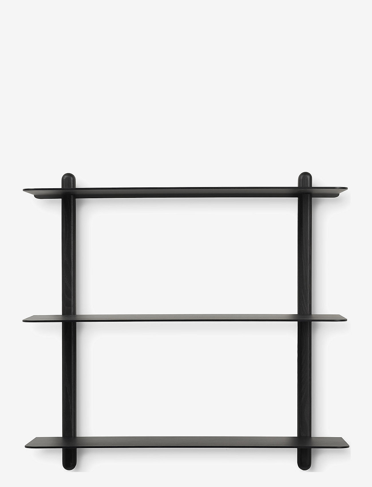 Gejst - Nivo shelf large A black ash/ black - hyllor - black ash/ black - 0