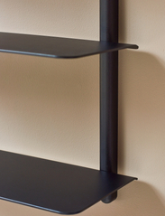 Gejst - Nivo shelf large A black ash/ black - daiktų laikymo lentynos - black ash/ black - 4