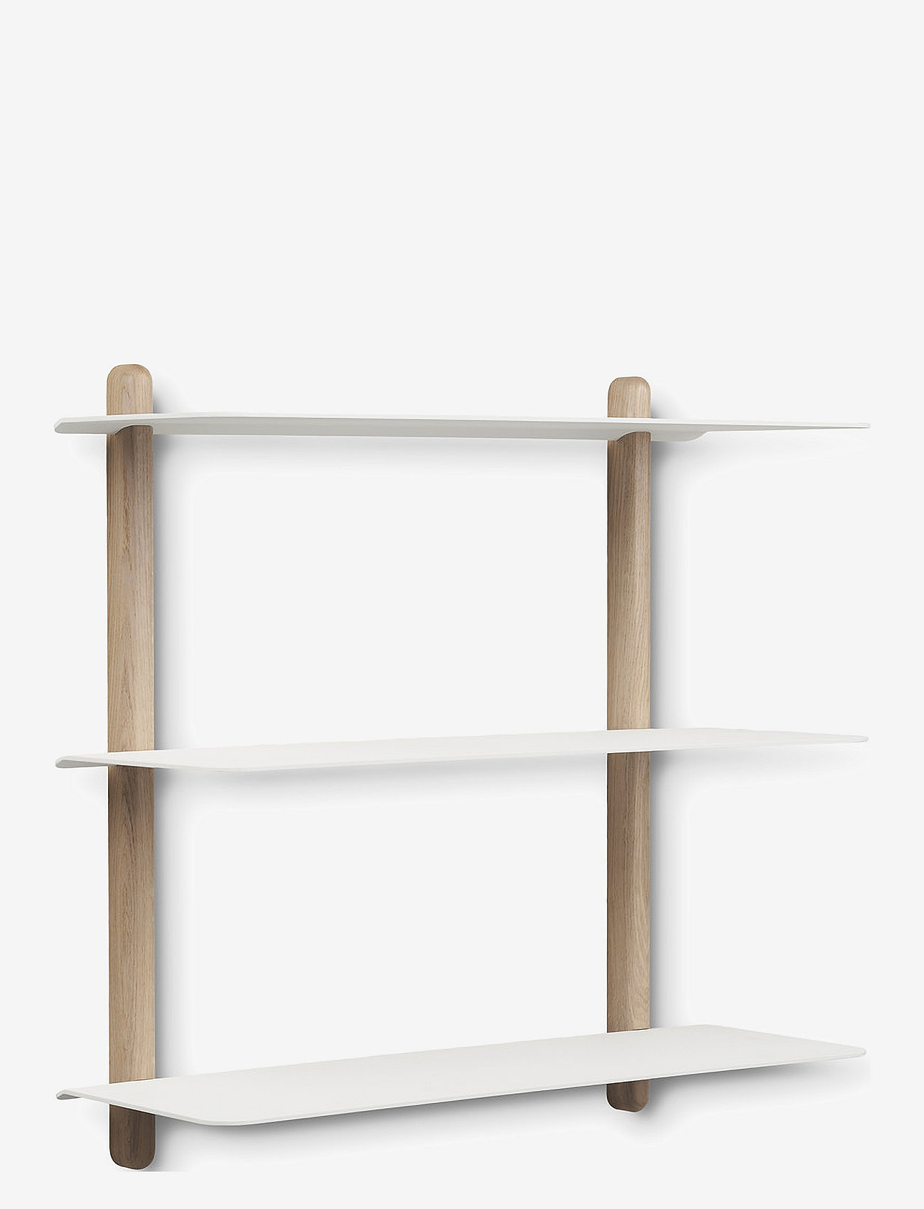 Gejst - Nivo shelf large A light oak/white - light oak/ white - 0