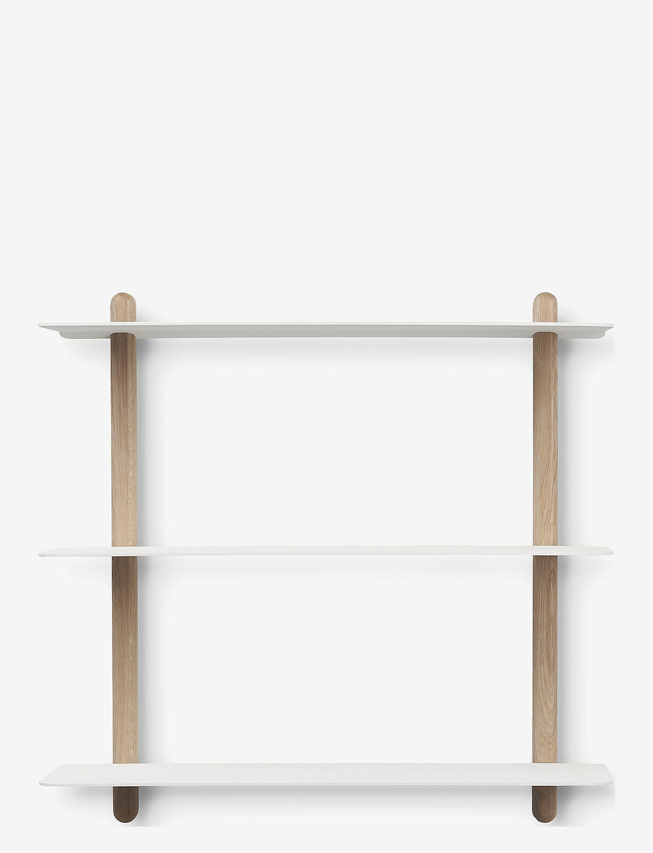 Gejst - Nivo shelf large A light oak/white - light oak/ white - 1