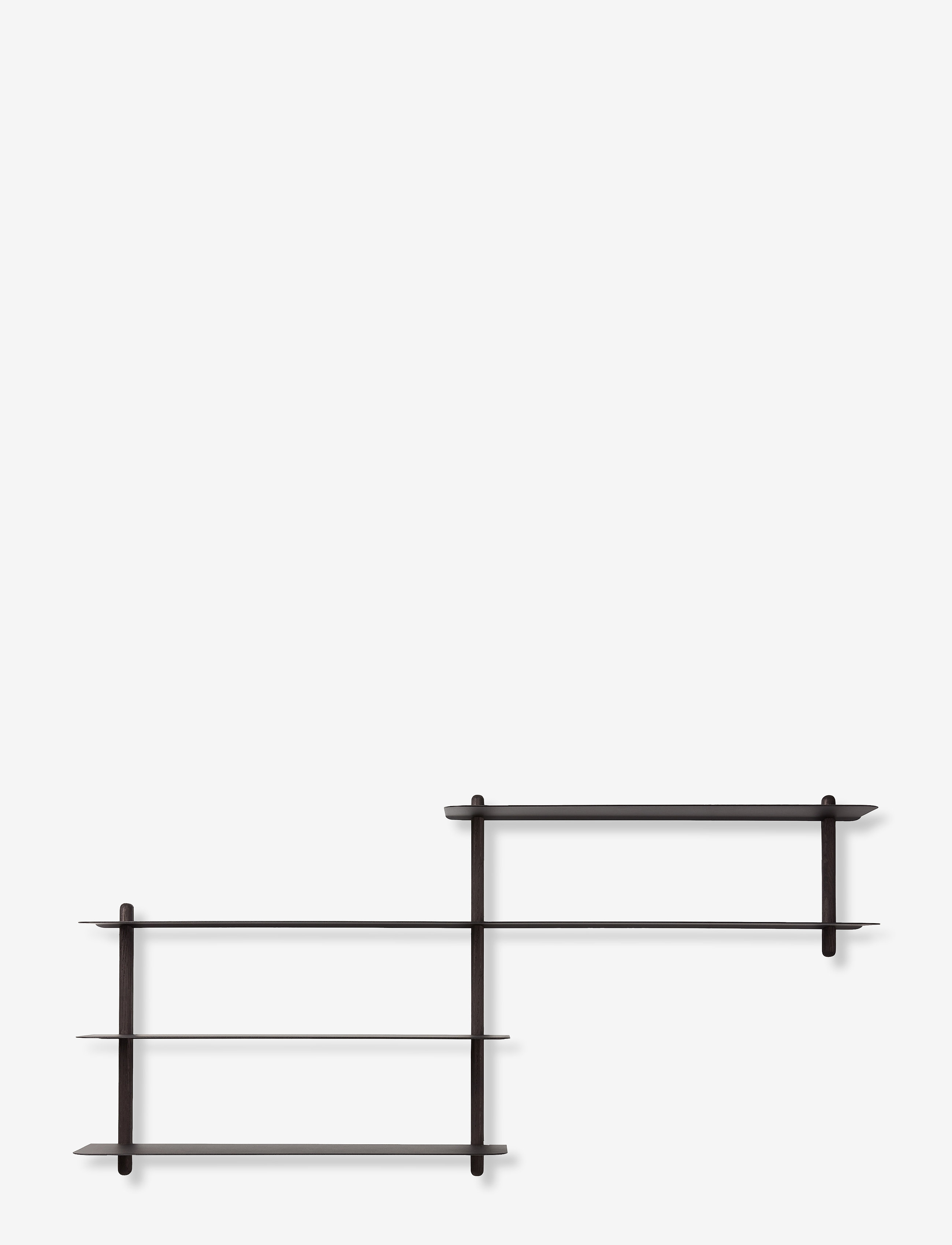 Gejst - Nivo shelf B black ash/ black - etagères et rangements - black/ash/black - 2