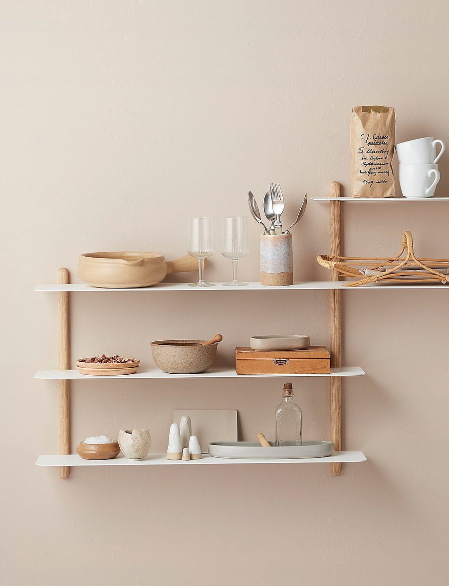 Gejst - Nivo shelf B - regale und verwahrung - bright oak light - 0