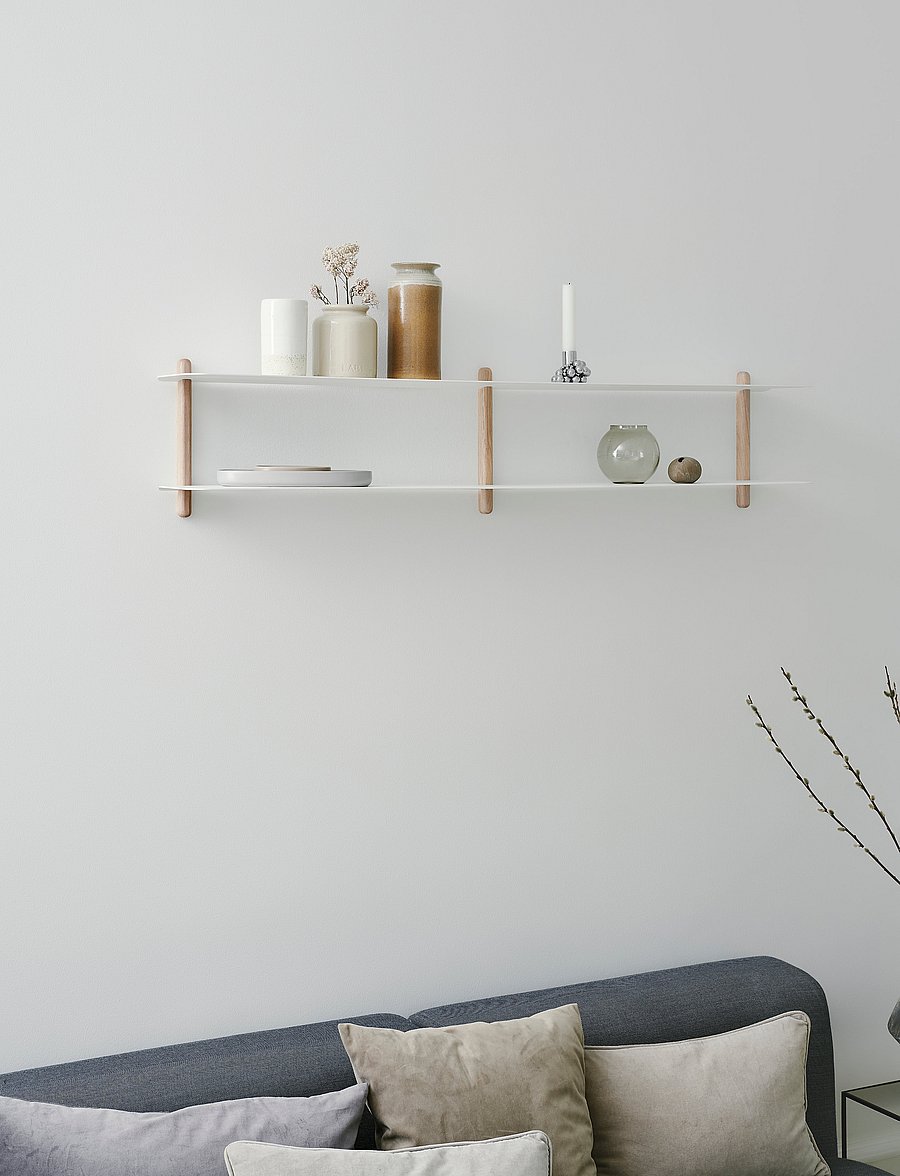 Gejst - Nivo shelf C - regale und verwahrung - light oak white - 4