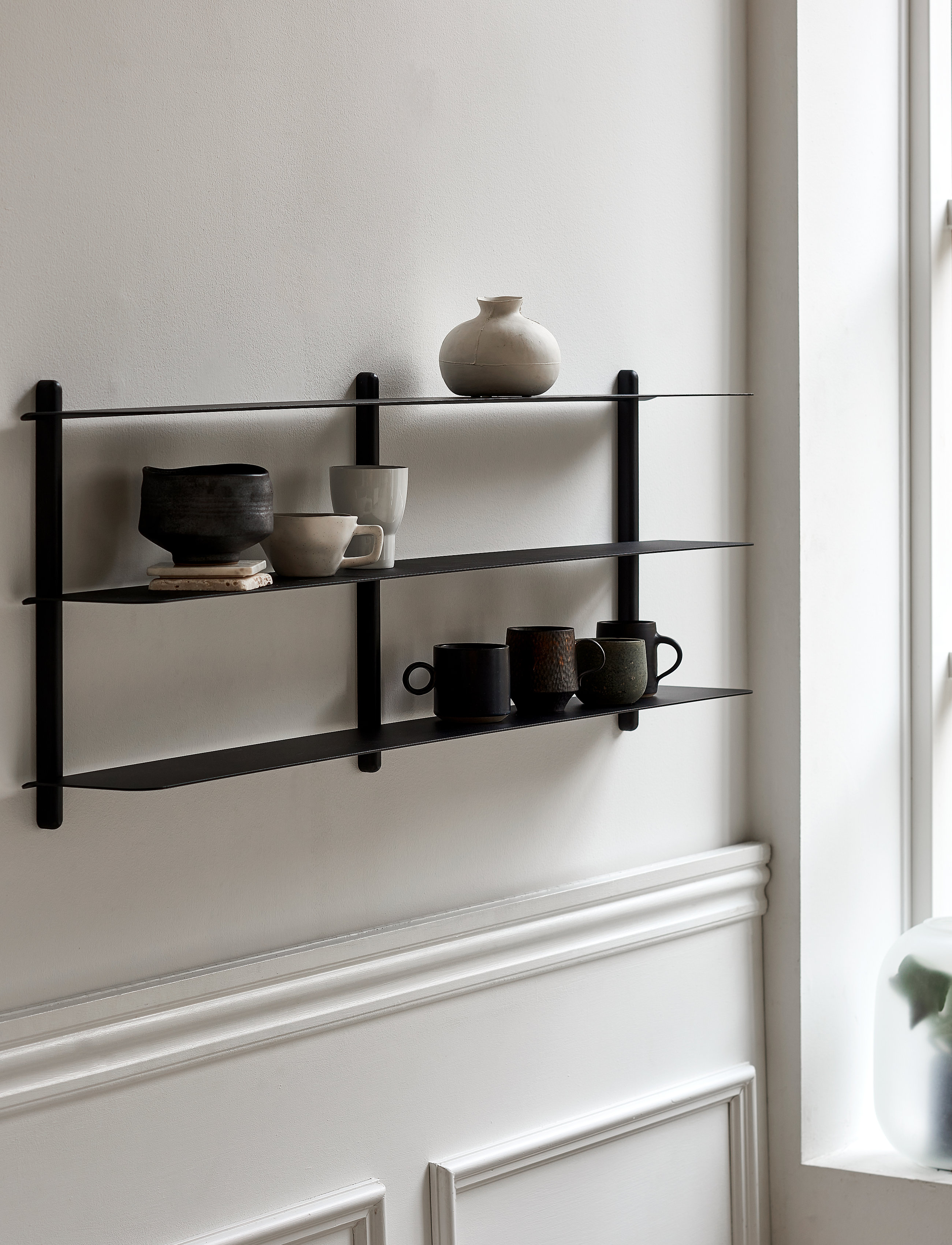 Gejst Nivo Shelf D, One Size, Black, Møbler > Hylder, Unisex
