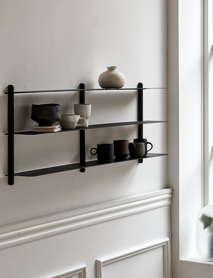 Gejst - Nivo shelf D - regale und verwahrung - black/ash/black - 0