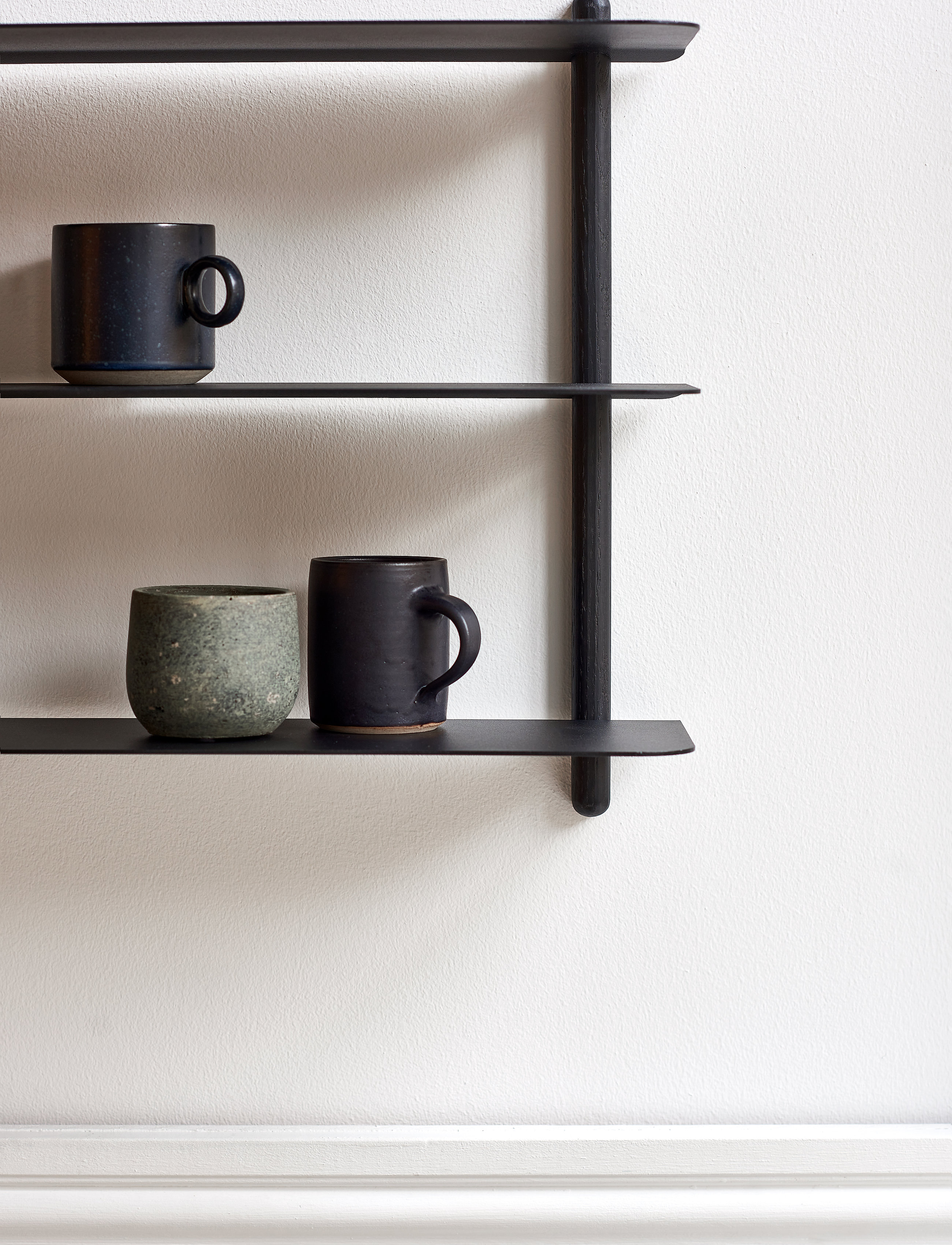 Gejst - Nivo shelf D - hyllor - black/ash/black - 3