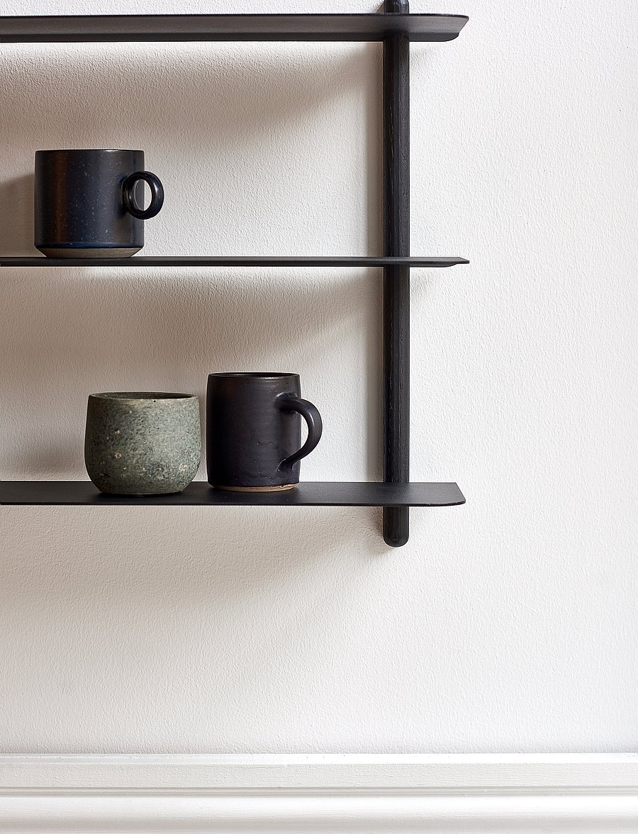 Gejst - Nivo shelf D - regale und verwahrung - black/ash/black - 3
