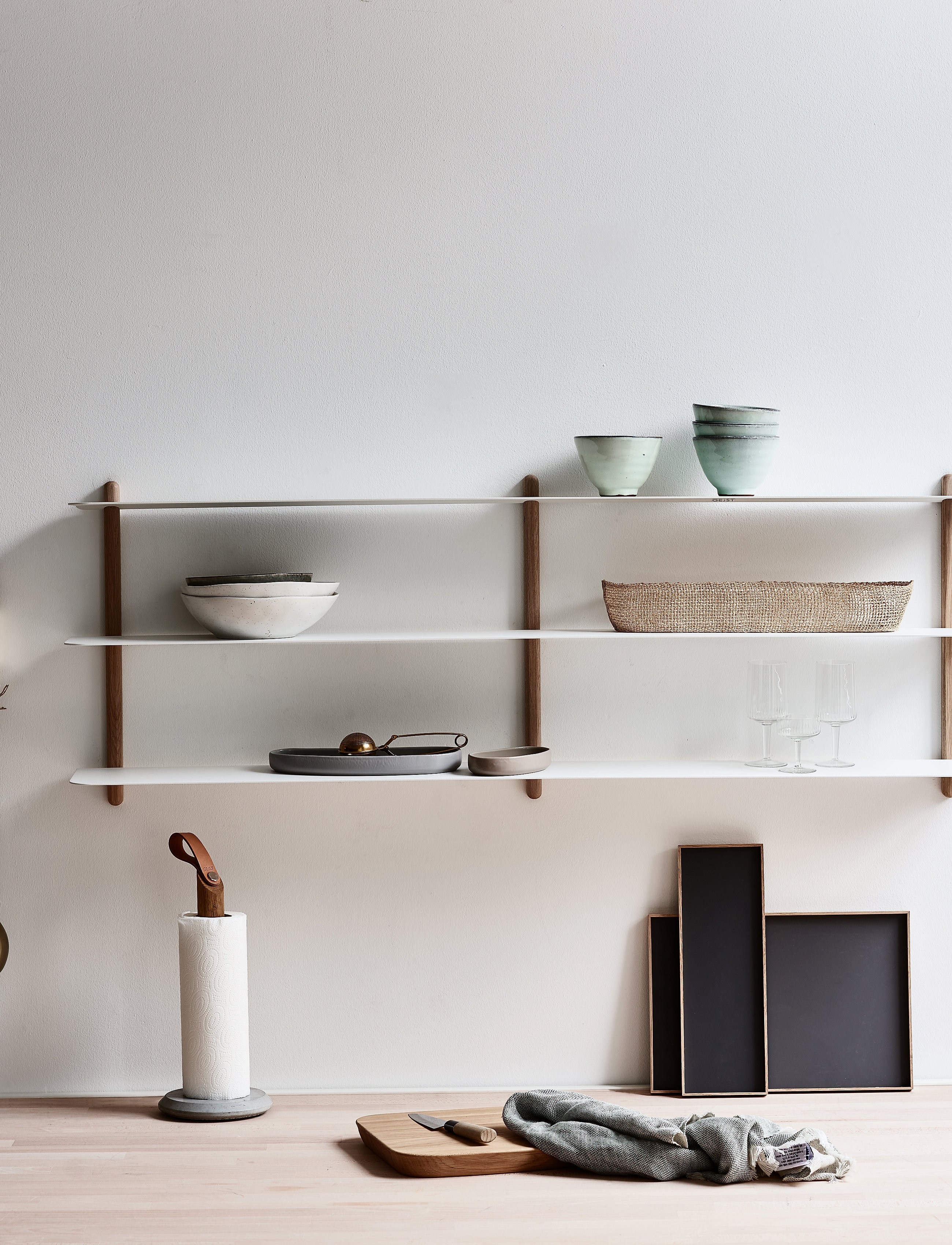 Gejst - Nivo shelf D - hyllor - light oak white - 3