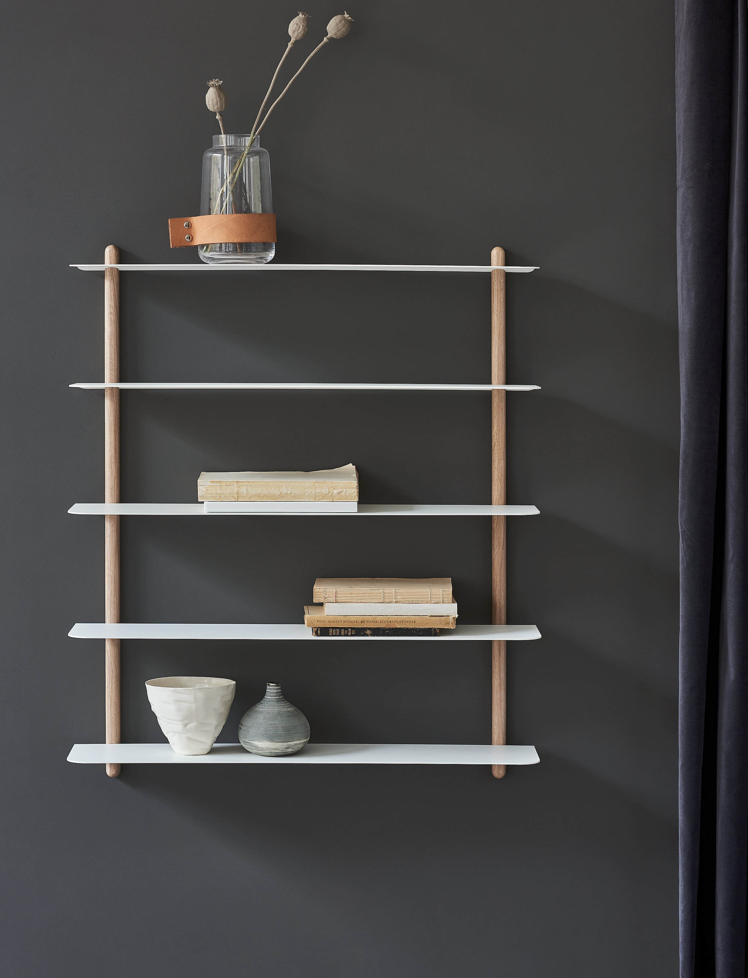 Gejst - Nivo shelf D - hyllor - light oak white - 5