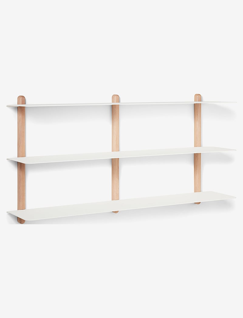 Gejst - Nivo shelf D LARGE - geymsla og hillur - light oak white - 0