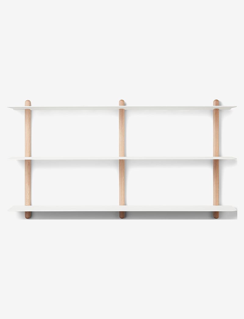 Gejst - Nivo shelf D LARGE - geymsla og hillur - light oak white - 1