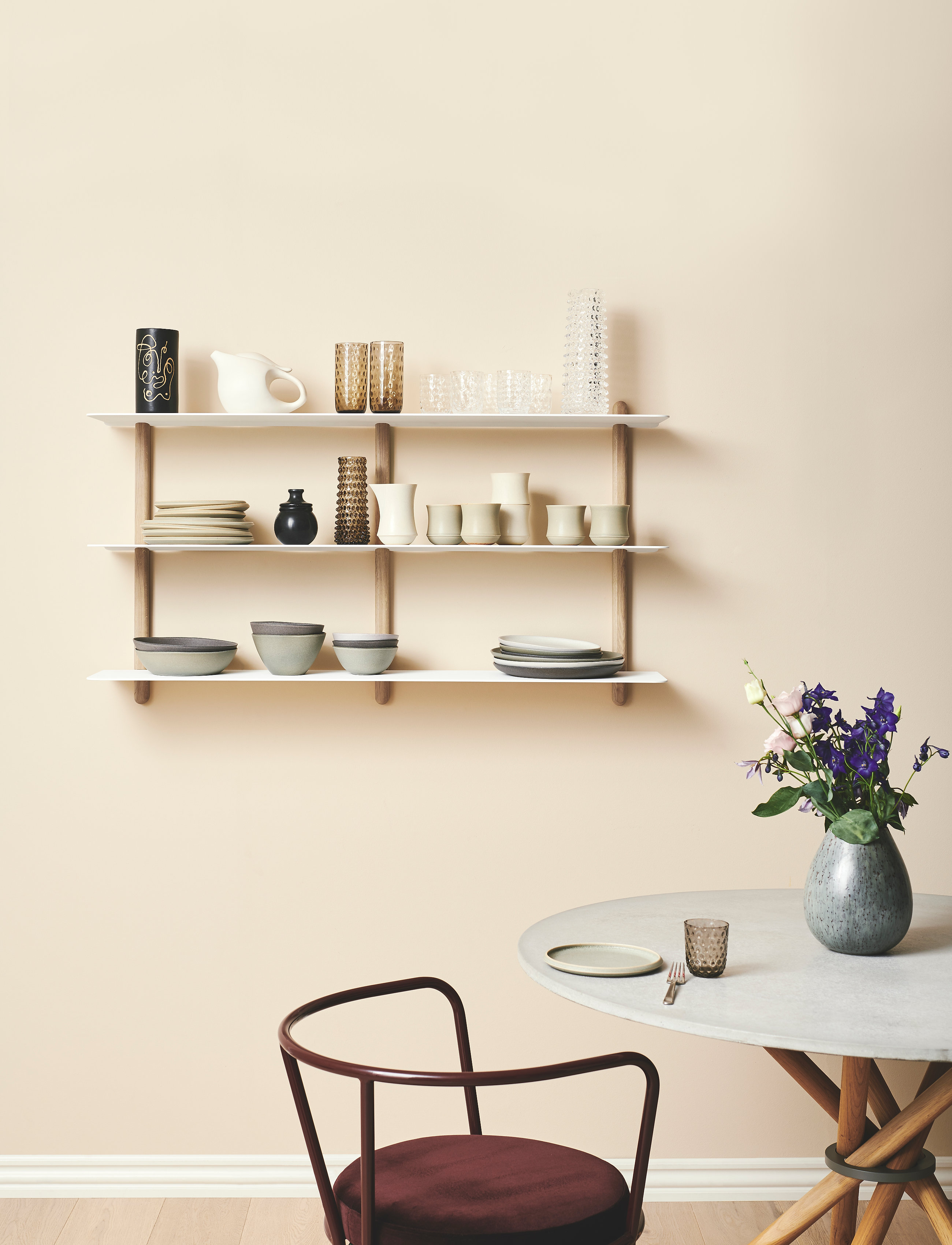 Gejst - Nivo shelf  D LARGE - hyllyt ja säilytys - light oak white - 4