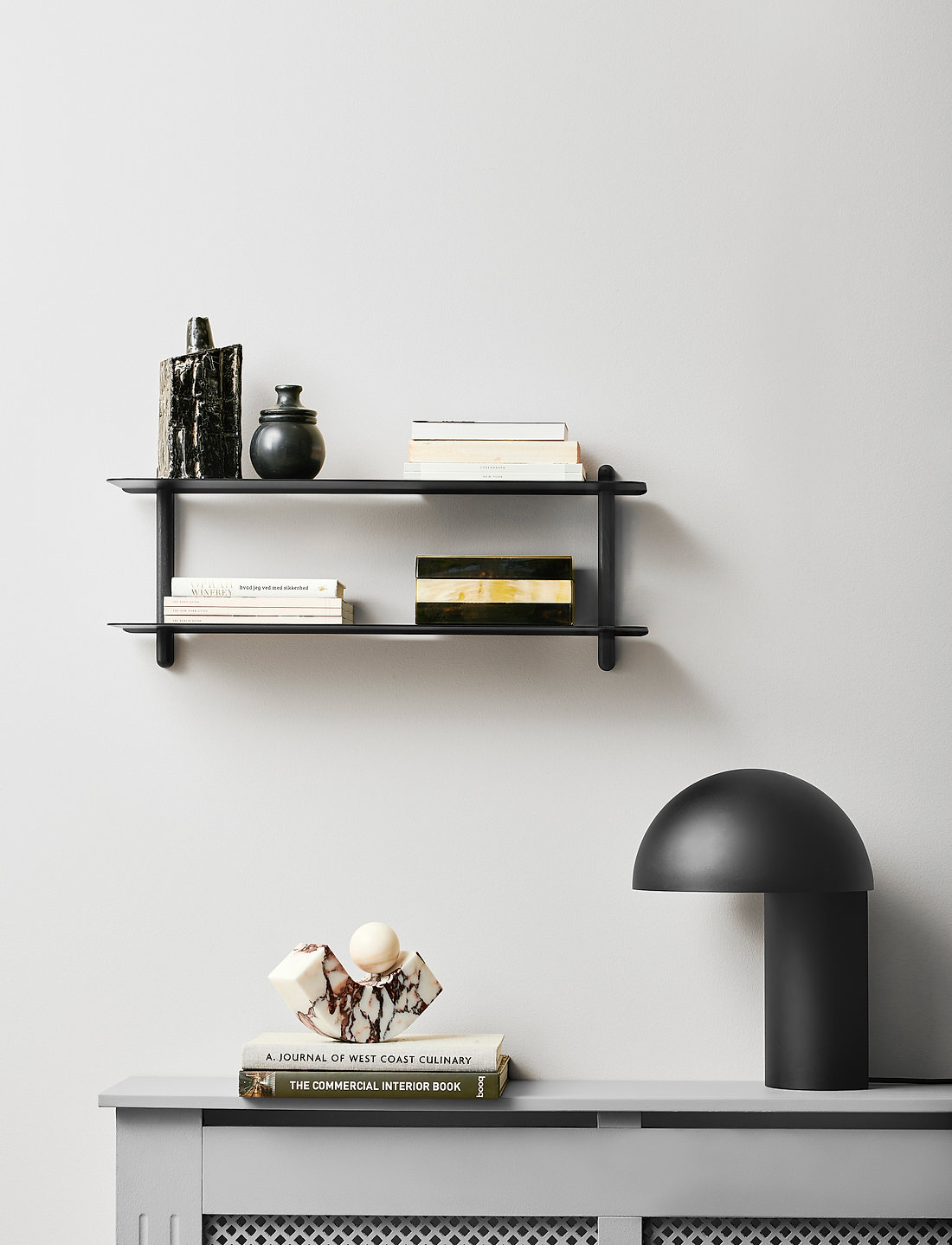 Gejst - Nivo shelf F - regale und verwahrung - black/ash/black - 2