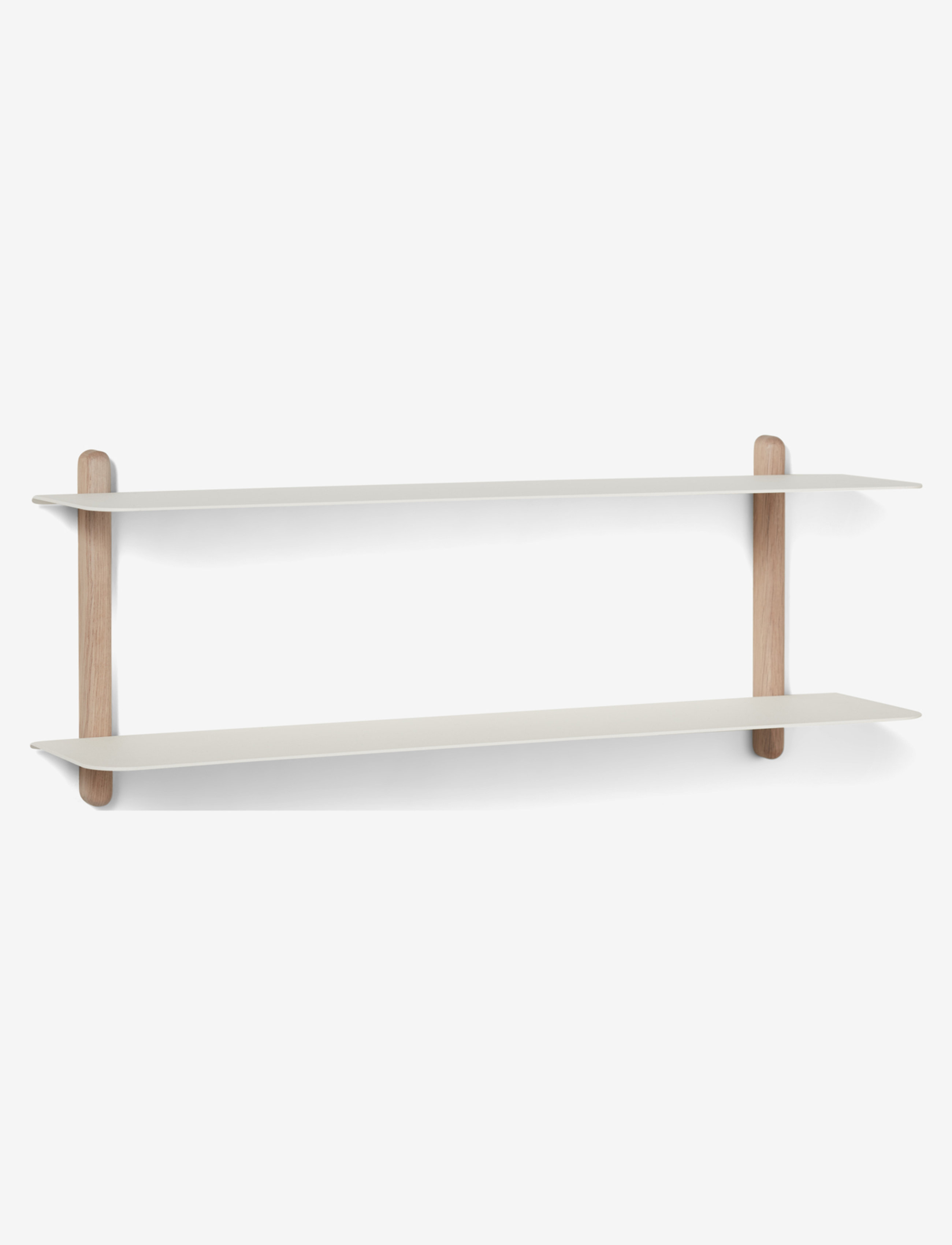 Gejst Nivo Shelf F Light Oak/ White, Hylde, Hvid, Str: ONE SIZE
