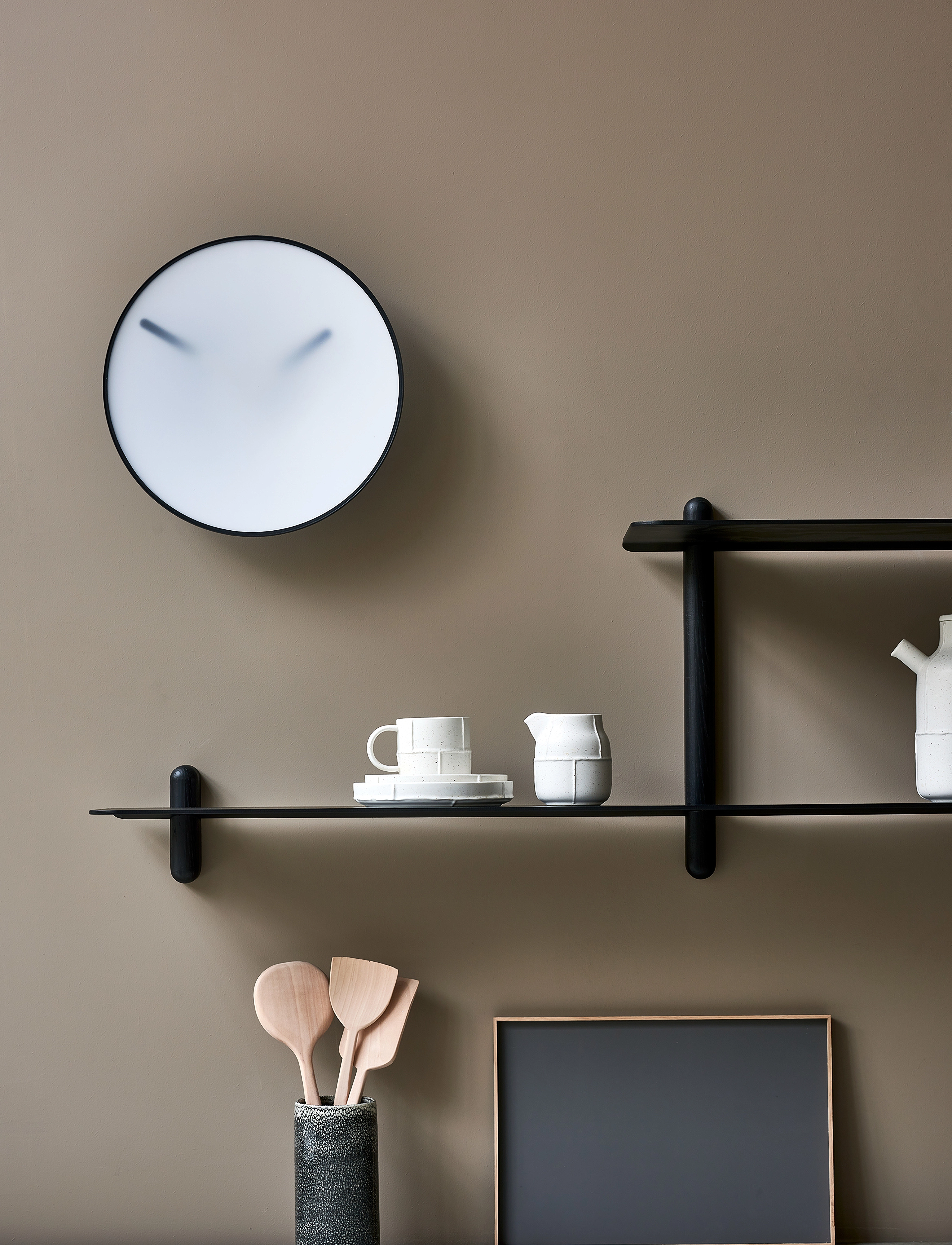 Gejst - Nivo shelf large H black ash/ black - hyllor - black ash/ black - 3