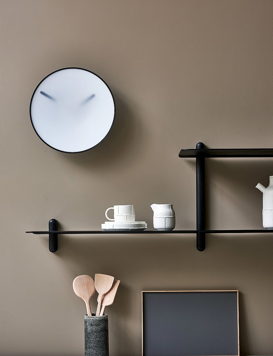 Gejst - Nivo shelf large H black ash/ black - regale und verwahrung - black ash/ black - 3
