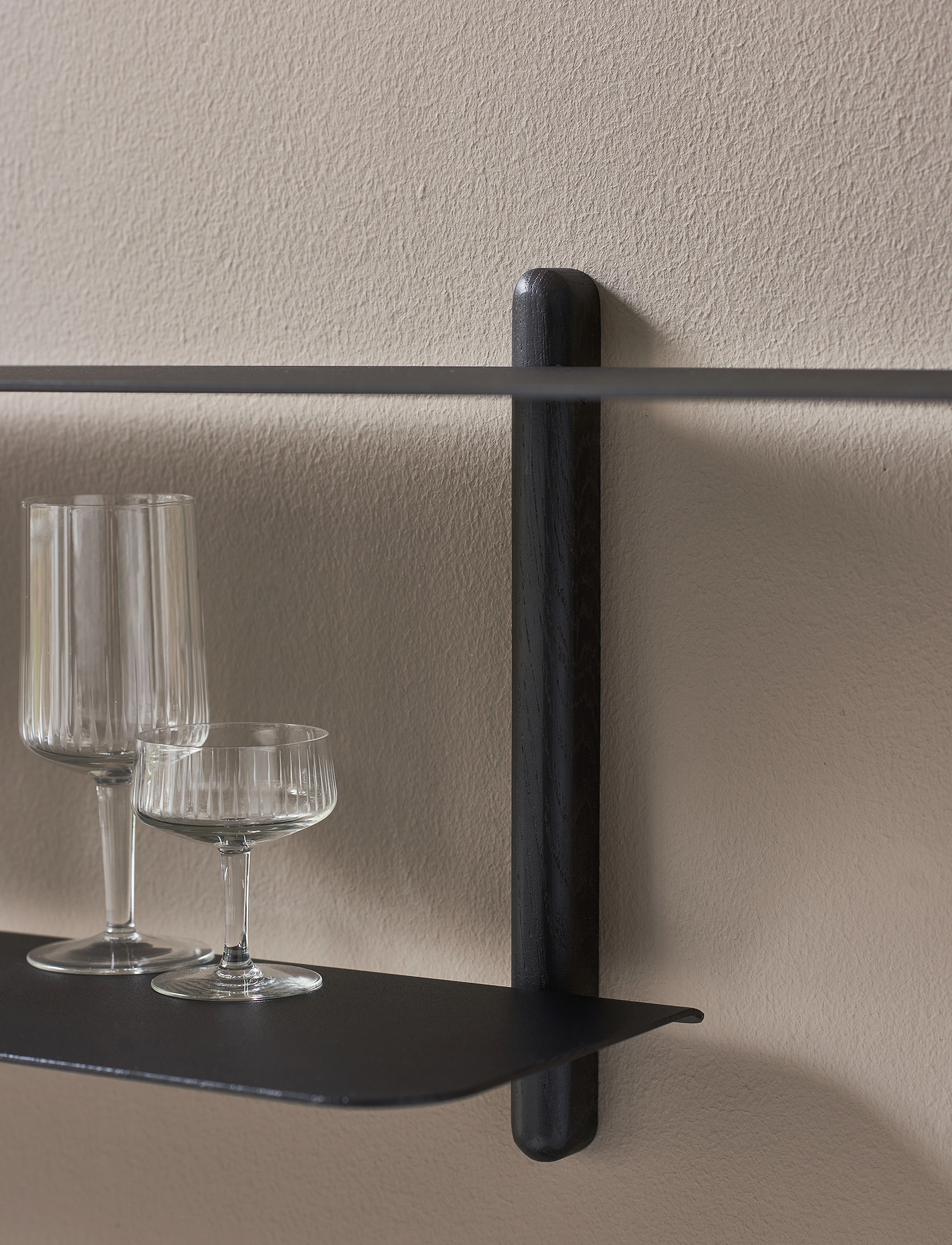 Gejst - Nivo shelf large H black ash/ black - hyllor - black ash/ black - 4