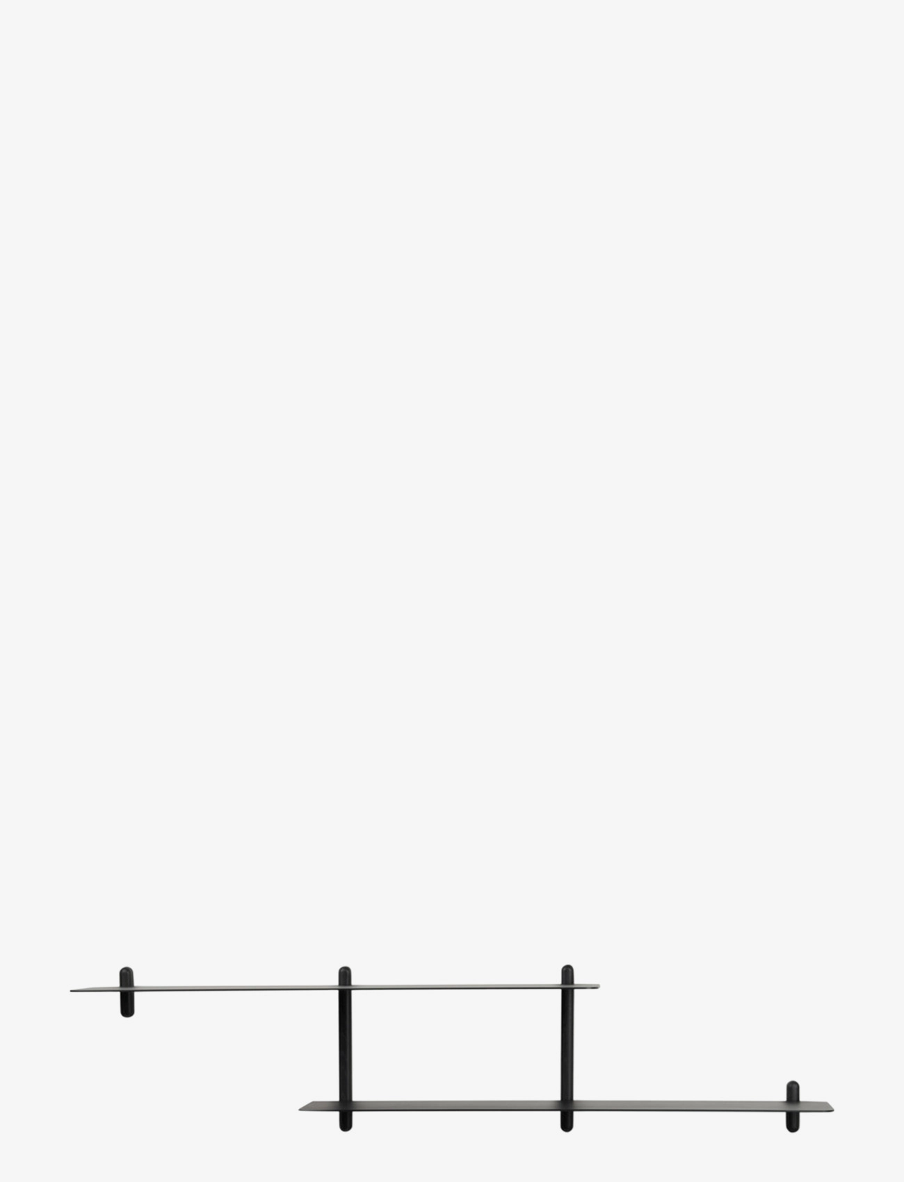 Gejst Nivo Shelf Large H Black Ash/ Black, Hylde, Sort, Str: ONE SIZE
