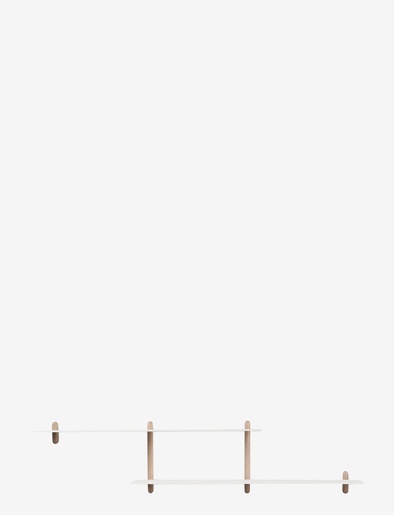 Gejst - Nivo shelf large H light oak/white - köp efter pris - light oak/ white - 0