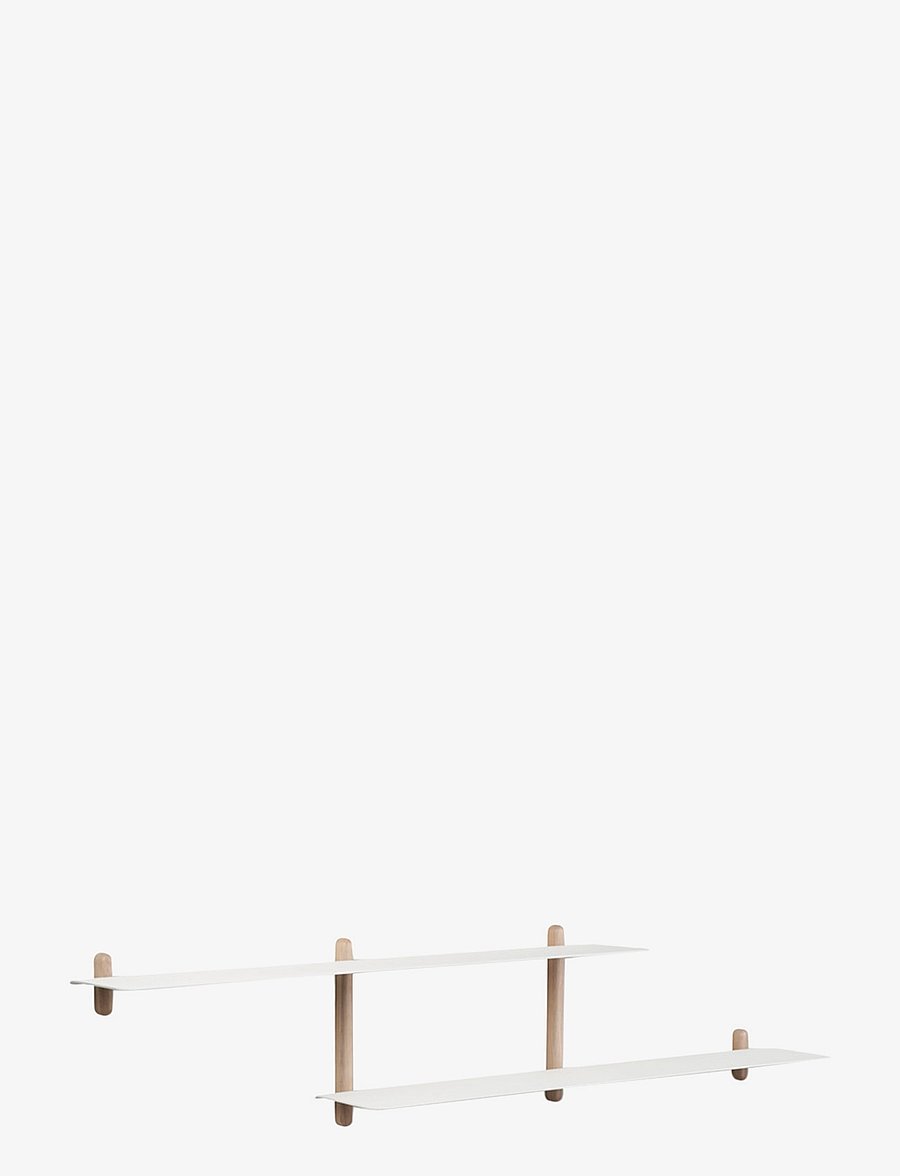 Gejst - Nivo shelf large H light oak/white - regale und verwahrung - light oak/ white - 2