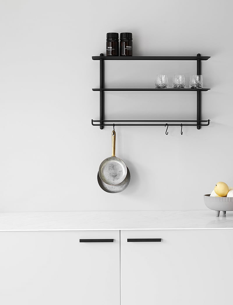 Gejst - Nivo shelf hooks black - 3 pcs. - konksud - black - 2