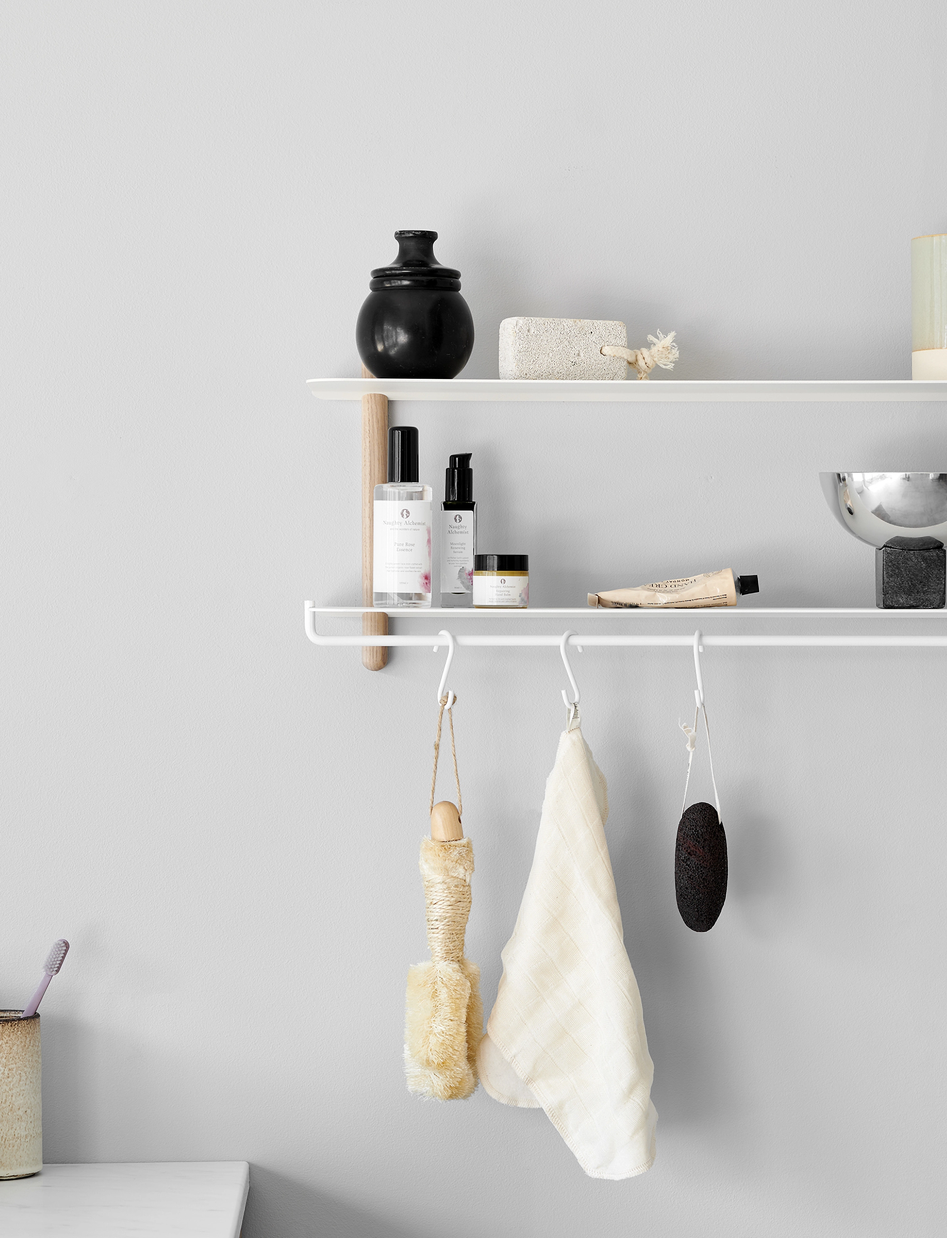Gejst - Nivo shelf hooks white - 3 pcs. - krokar - white - 2