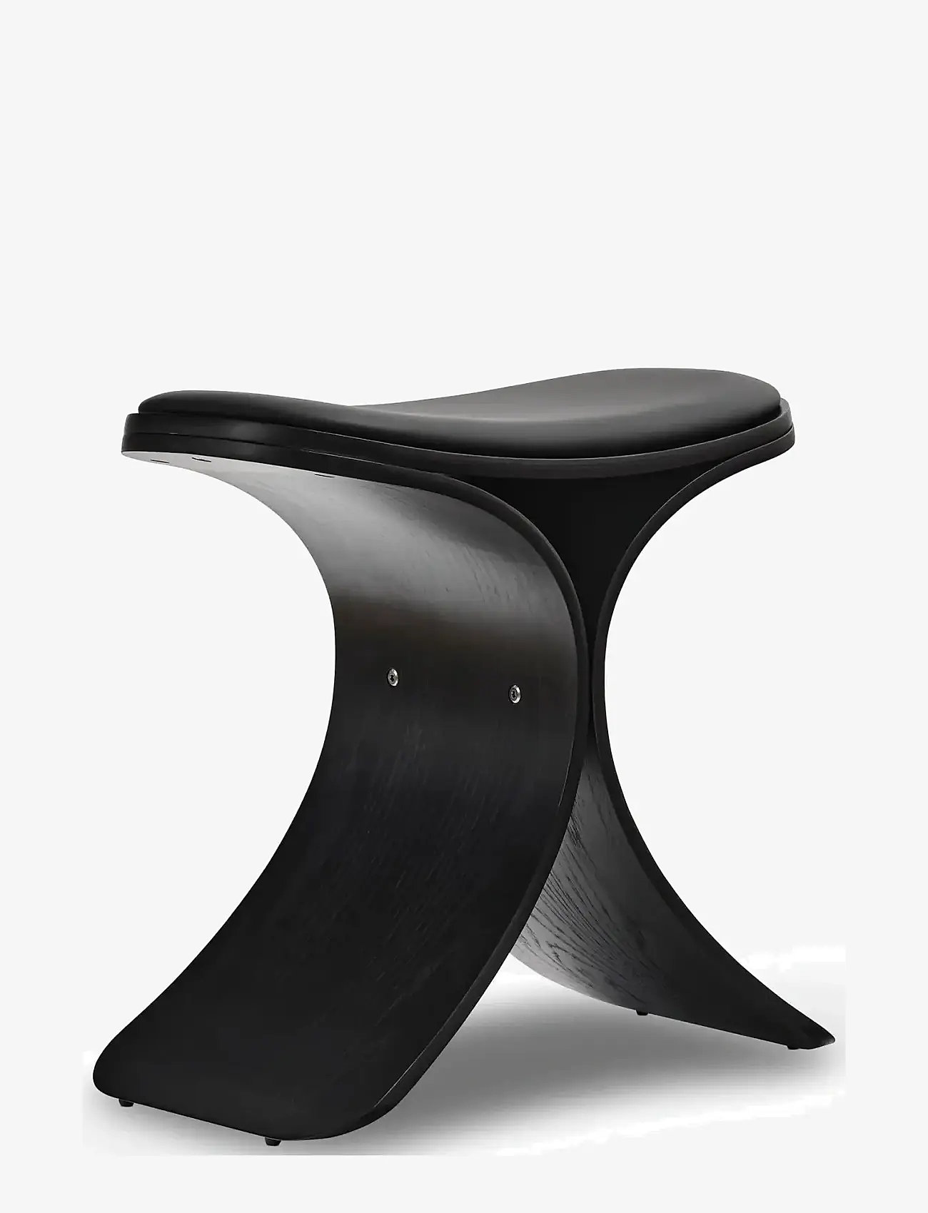 Gejst - Luno Stool black oak/ black leather - shop by price - black - 0