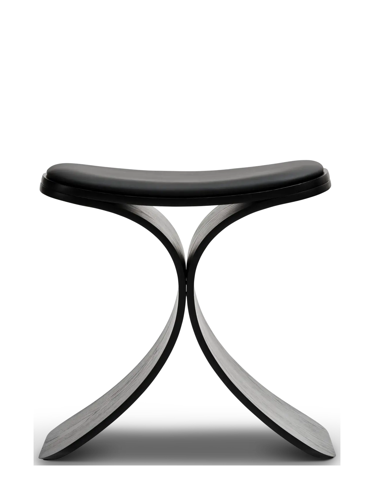 Gejst - Luno Stool black oak/ black leather - pallar & bänkar - black - 2